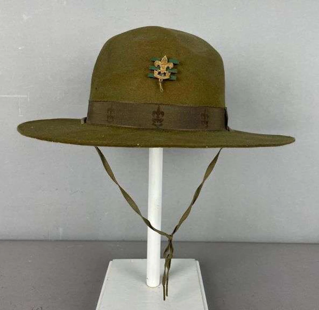 Vintage Boy Scouts Scoutmaster Felt Brimmed Hat