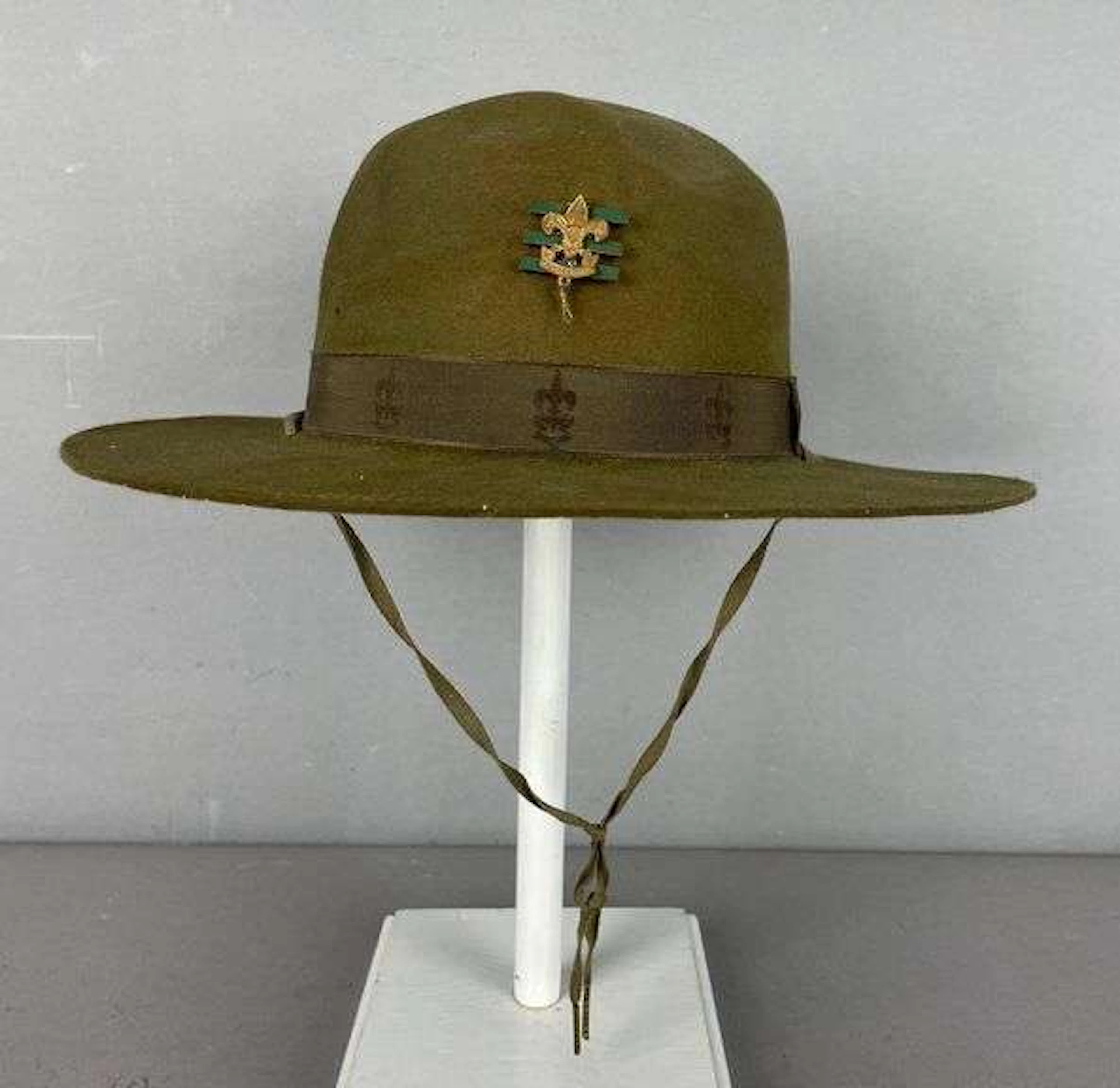 Vintage Boy Scouts Scoutmaster Felt Brimmed Hat