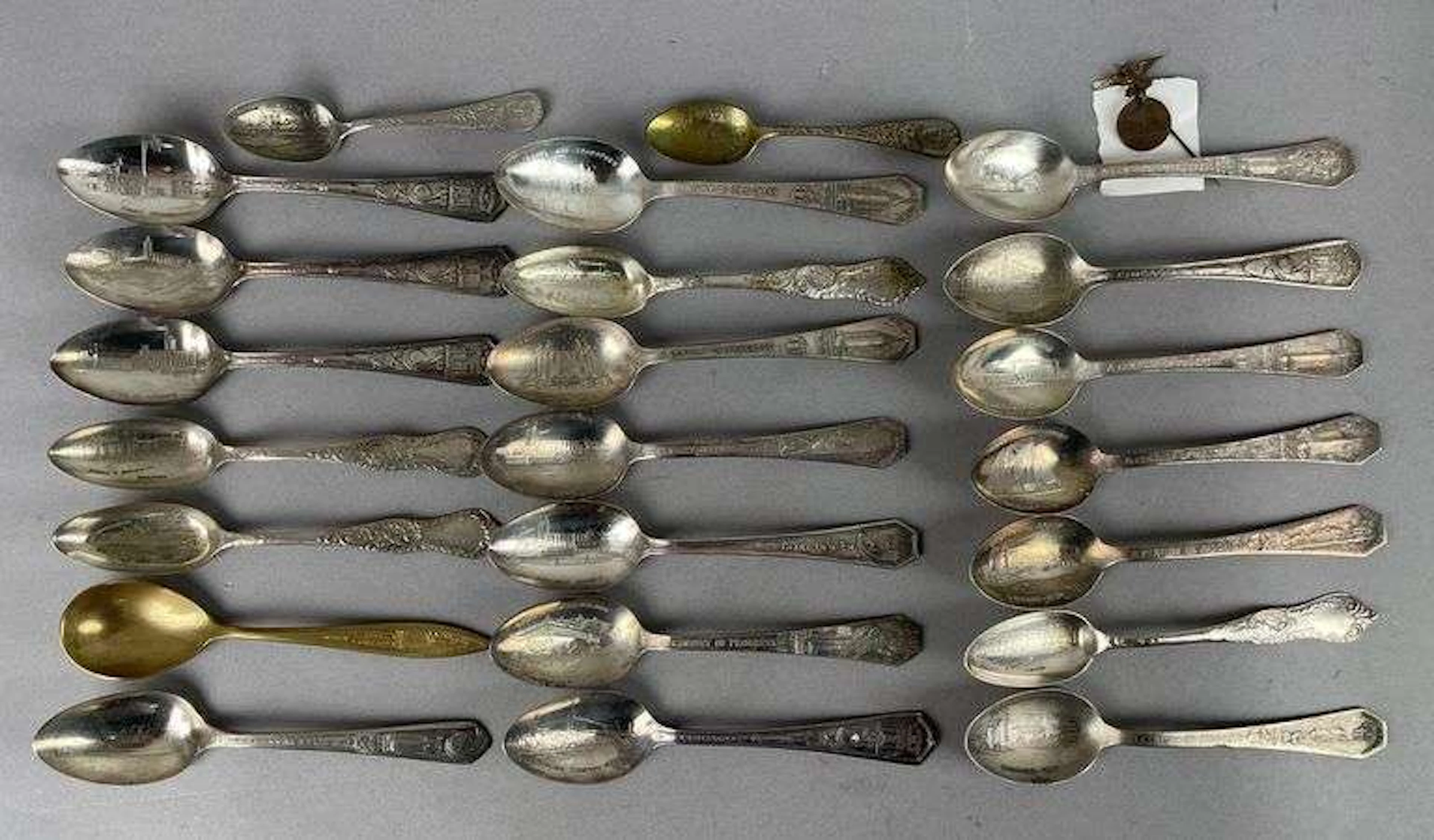 Group of 1933/34 Chicago Worlds Fair Souvenir Spoons