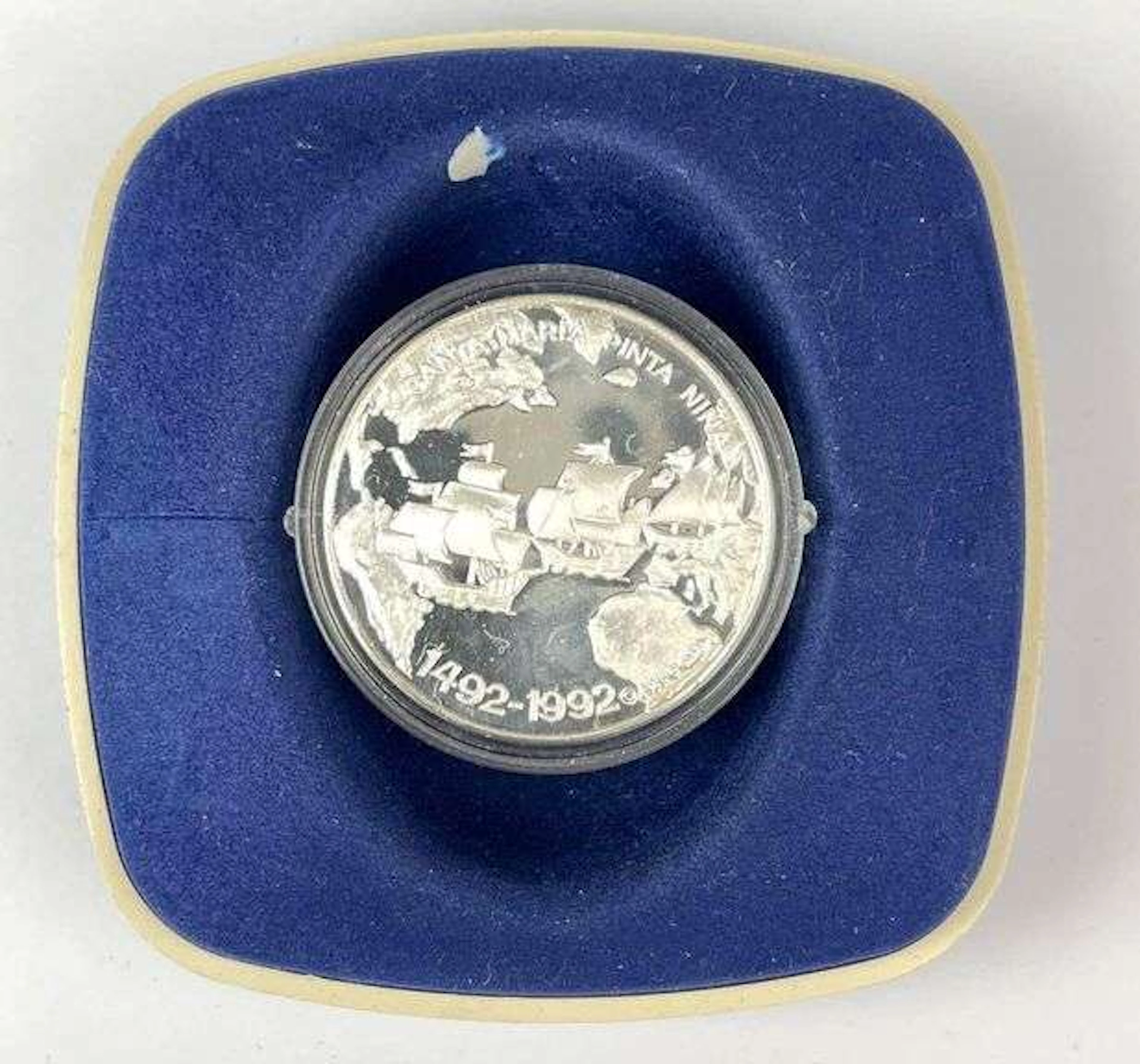 1992 Christopher Columbus 500th Anniversary 1 oz .999 Commemorative Medallion