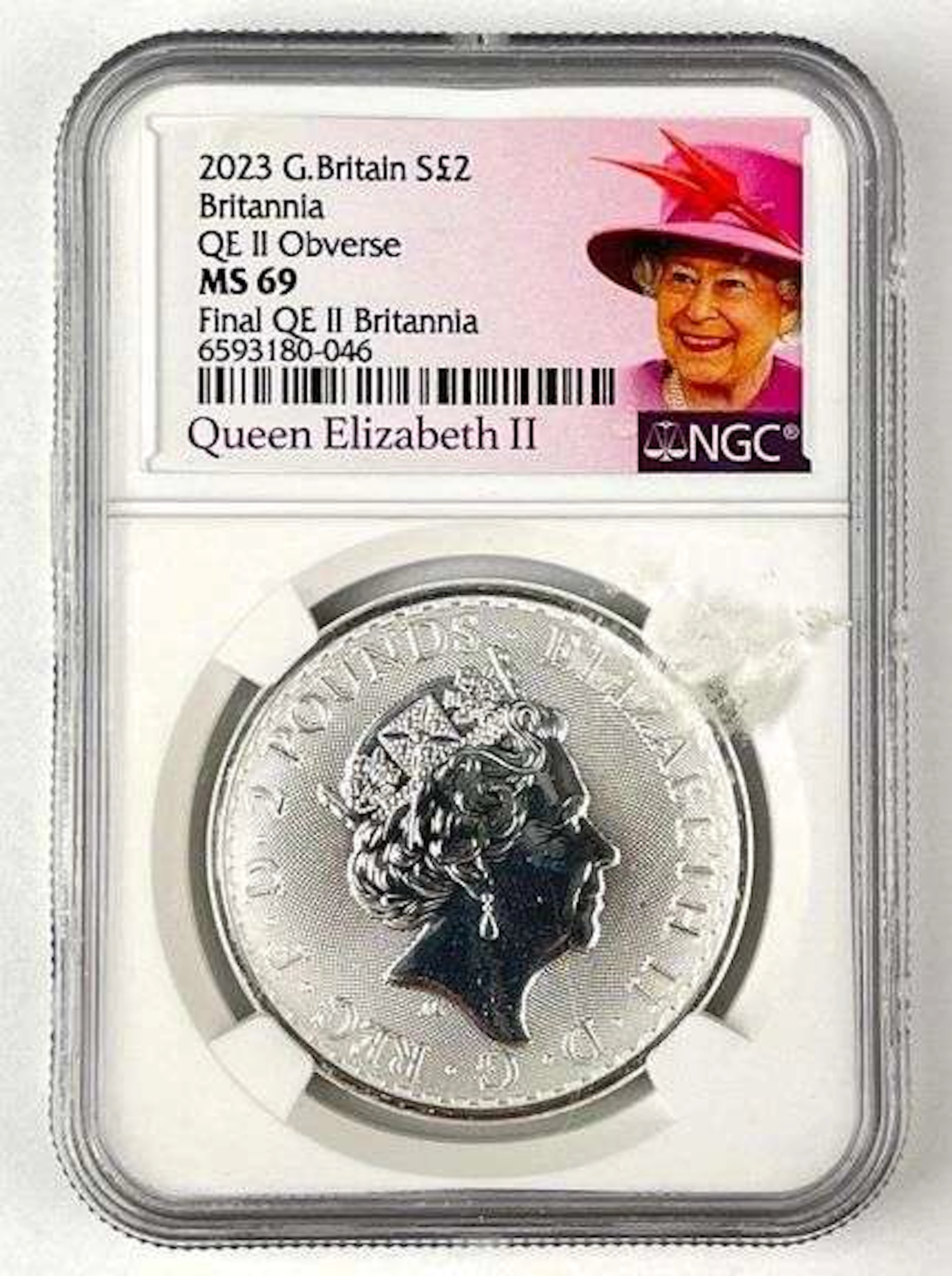 2023 Great Britain Britannia with Trident Privy 1 oz 999 Fine Silver