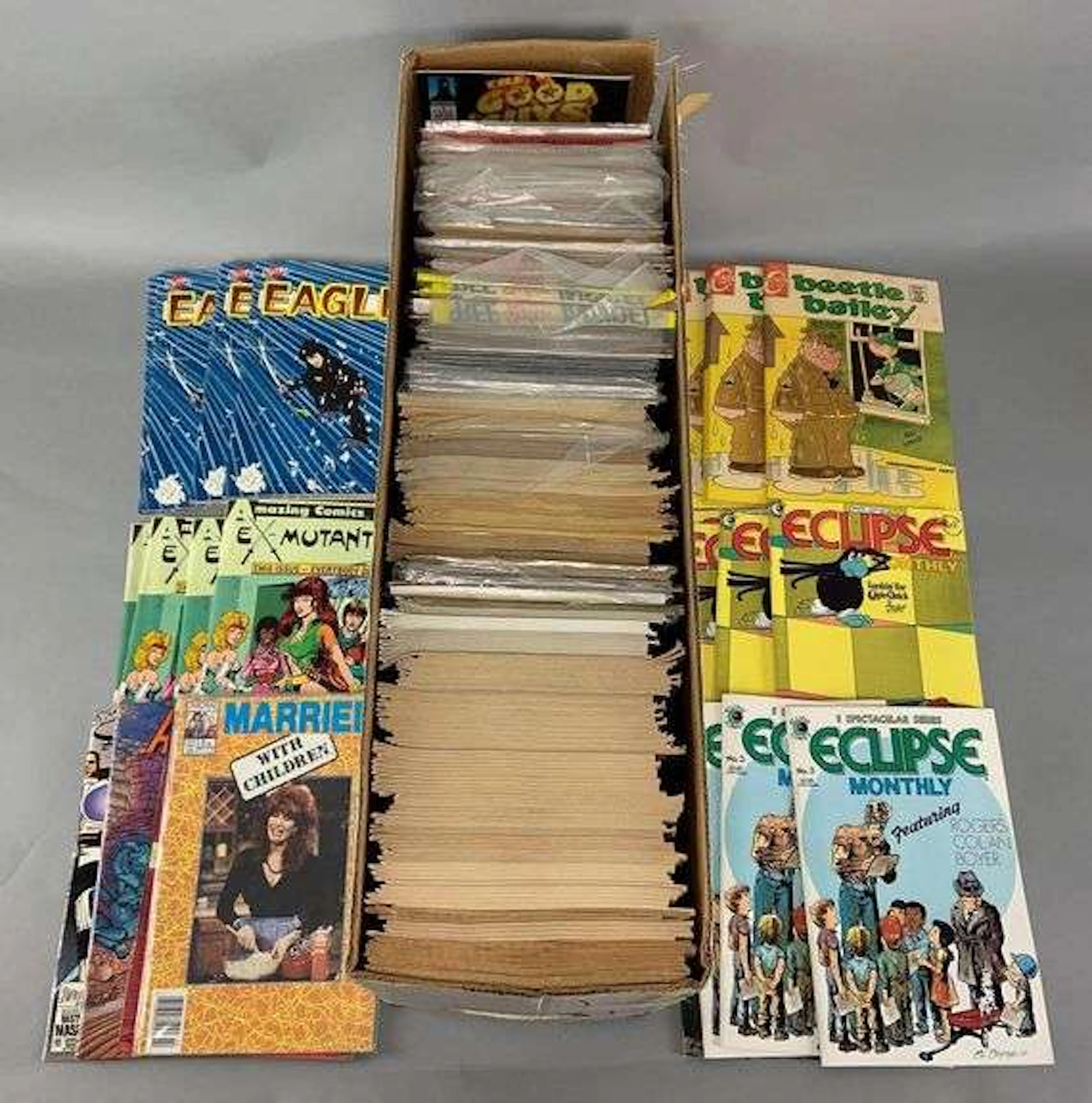 Long Box of Approximately 200 Comic Books