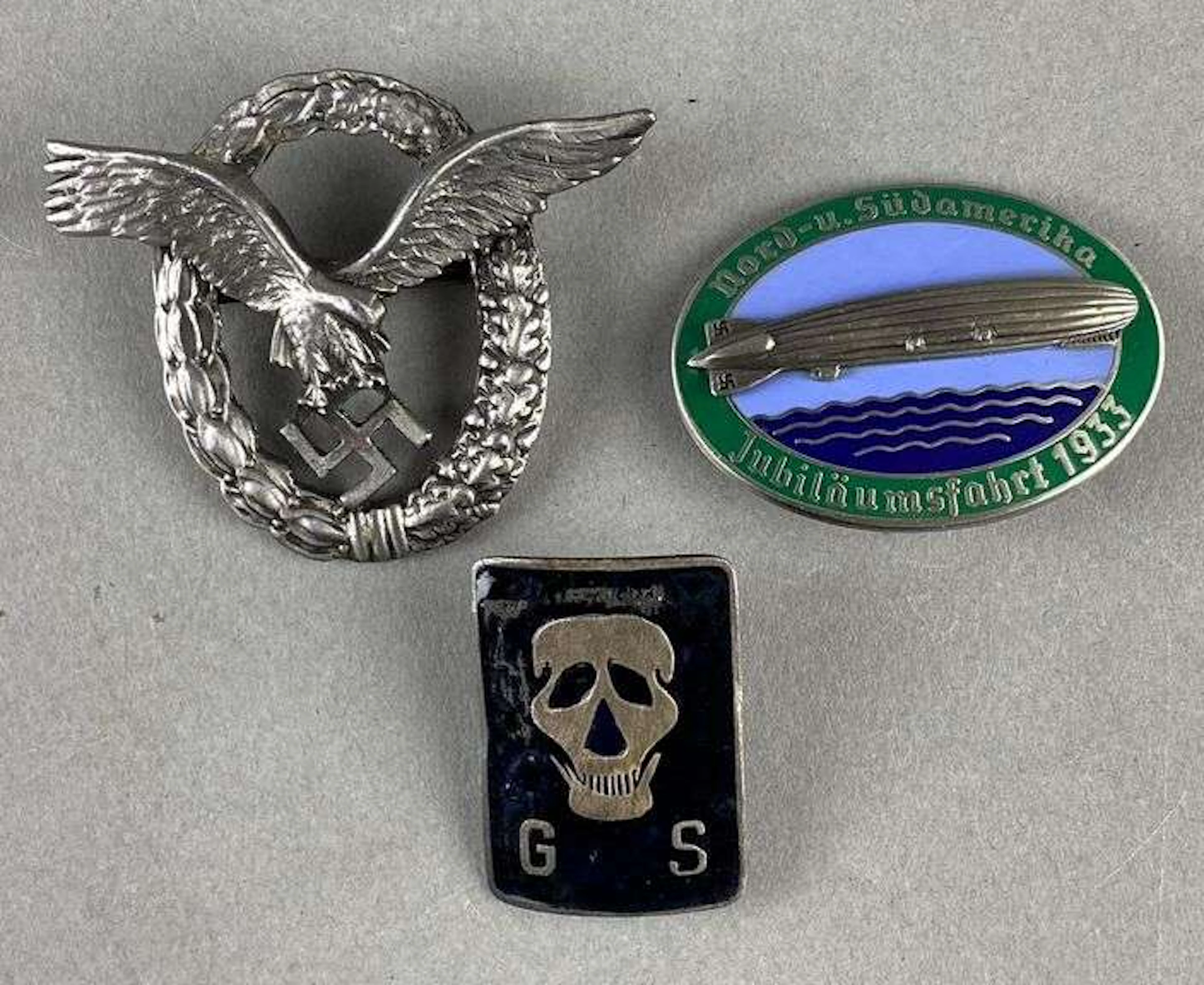 Group of 3 Reproduction WW2 German Military Badges