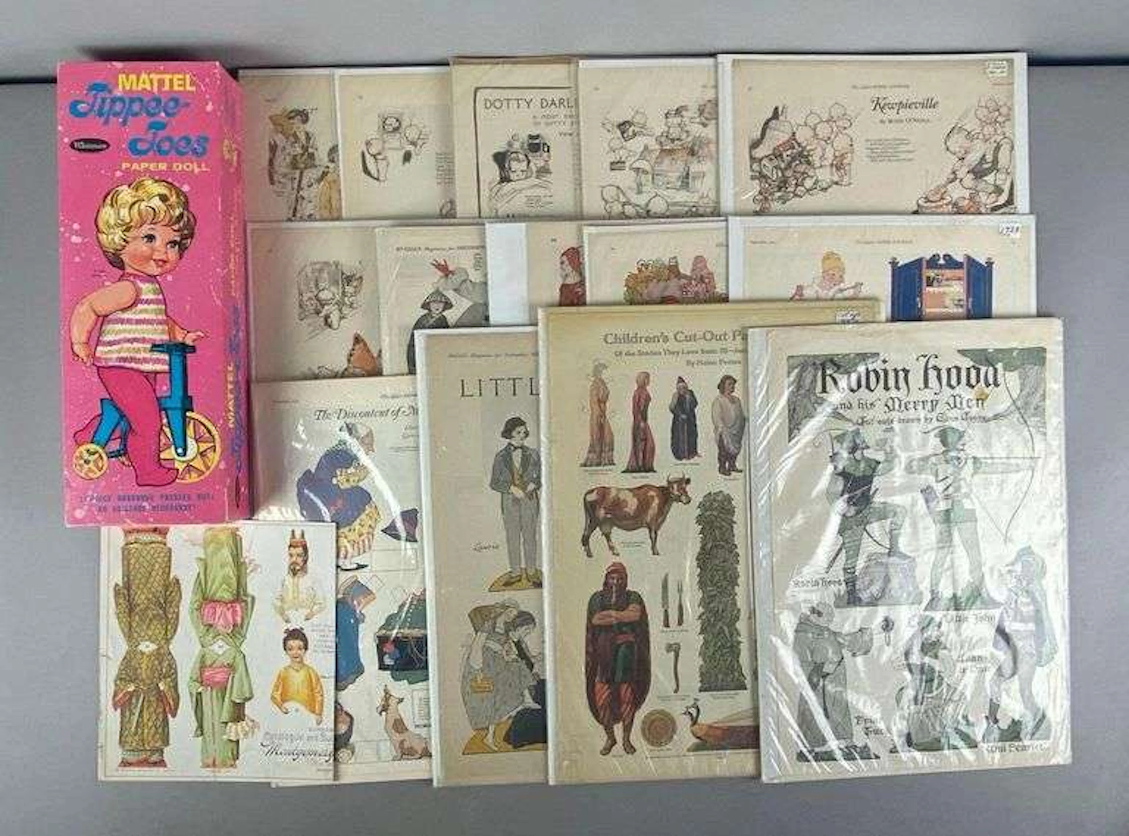 Group of Antique Paper Dolls and More