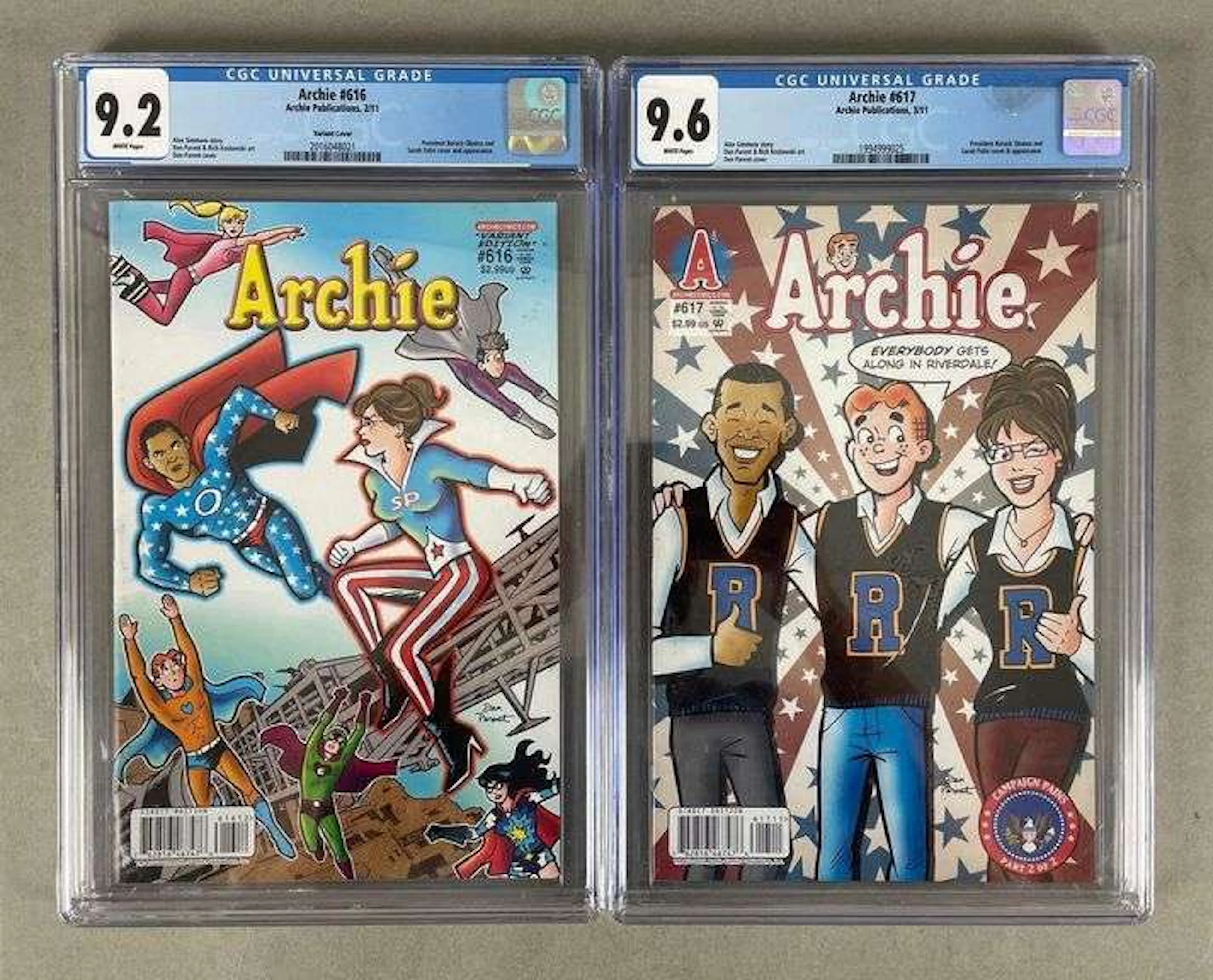 Group of 2 CGC Graded Archie Comics Variants