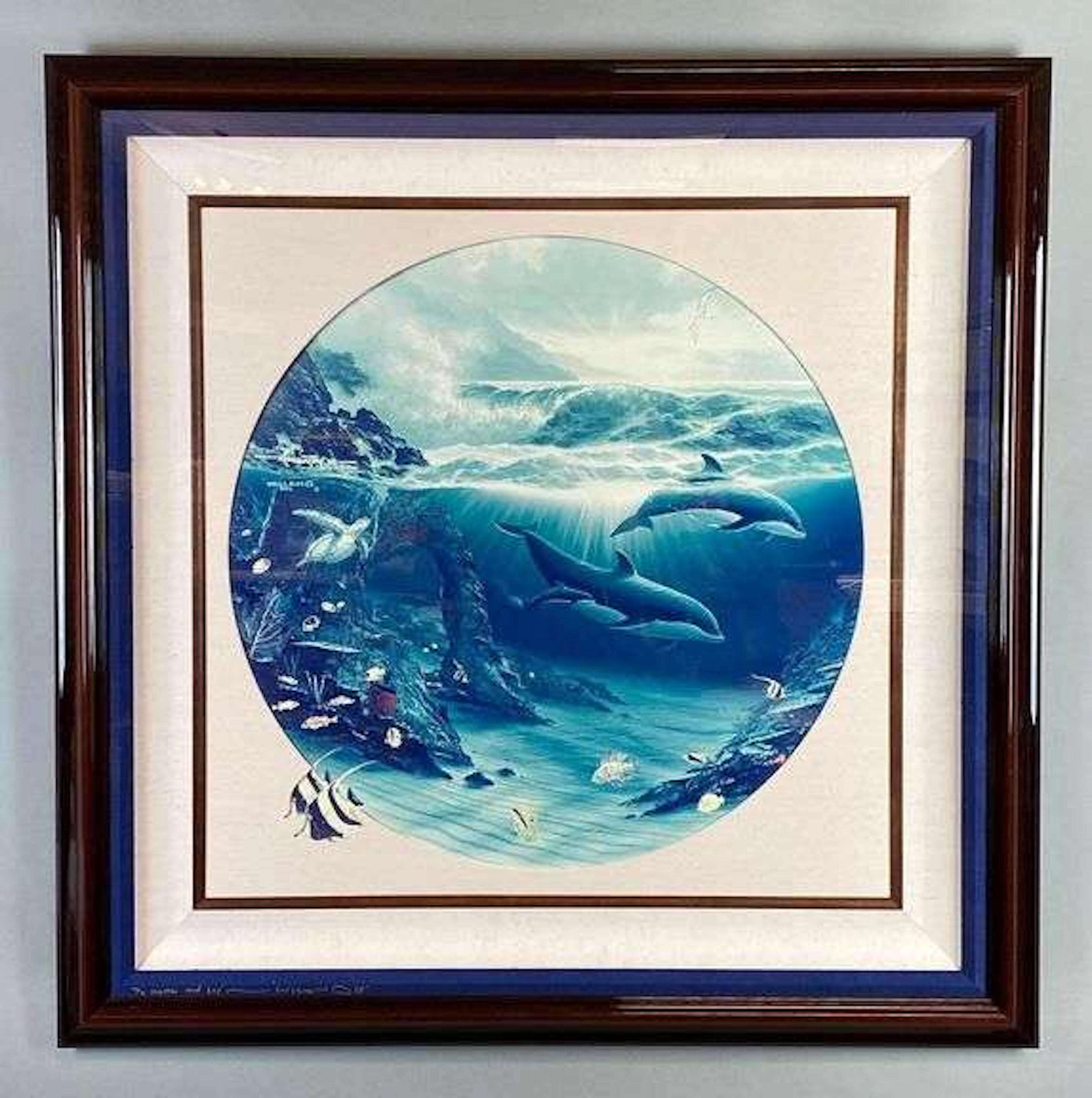 1995 Robert Wyland and Roy Tabora Enchanted Ocean Lithograph Print