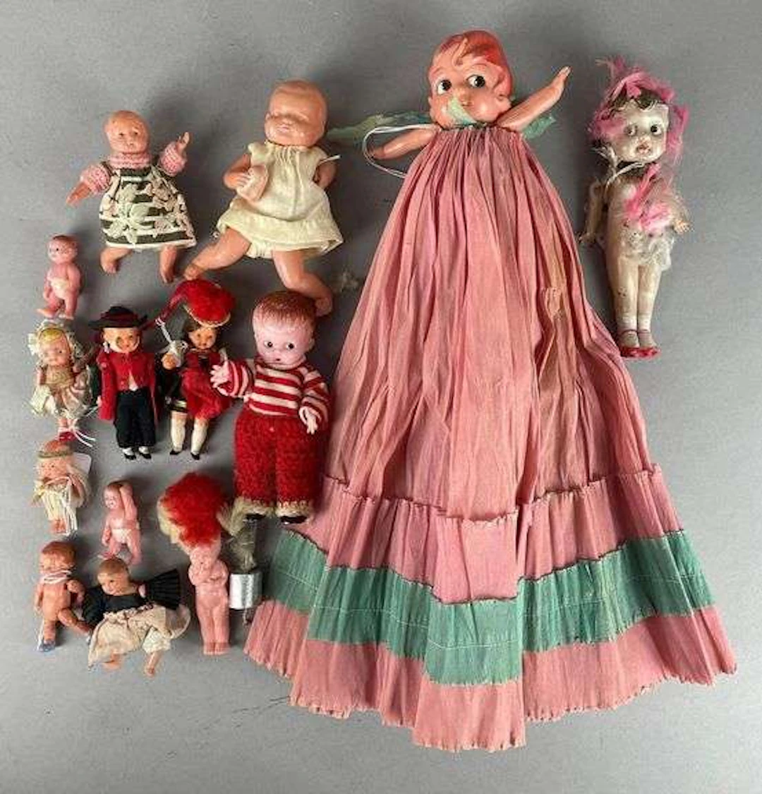 Group of Vintage Celluloid Baby Dolls