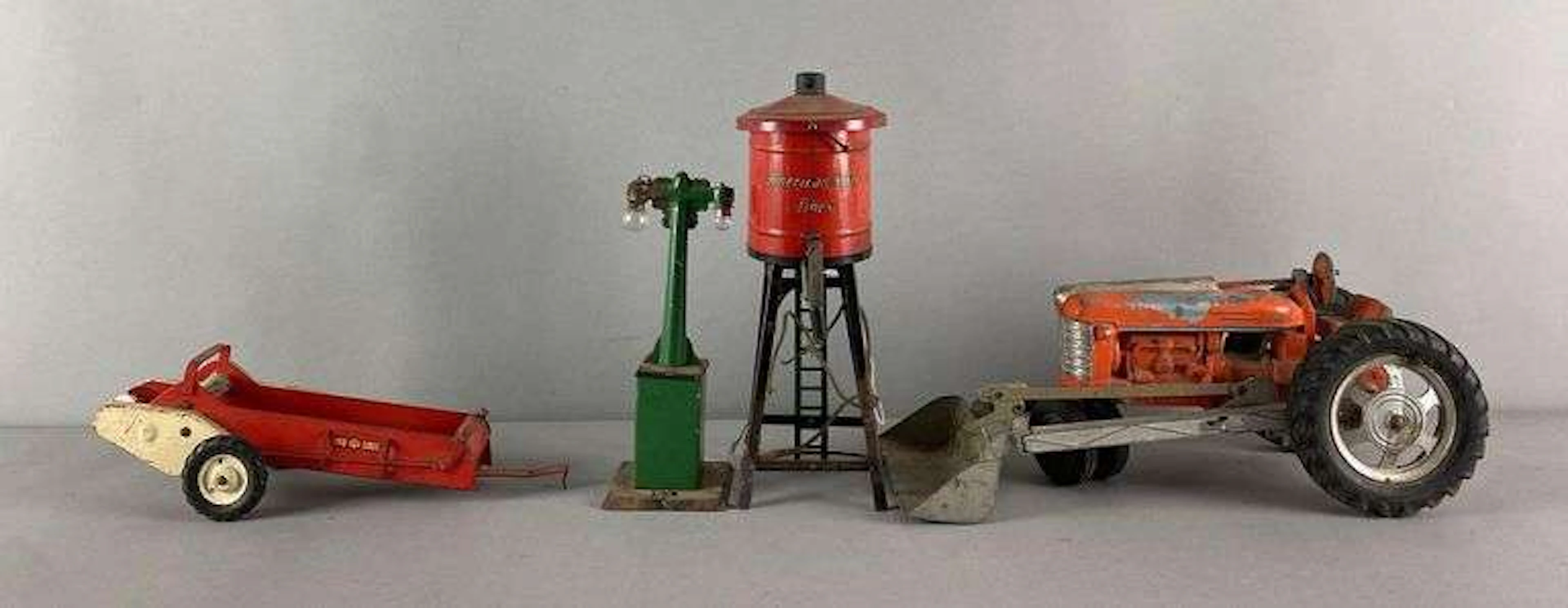 Group of Pressed Steel Items