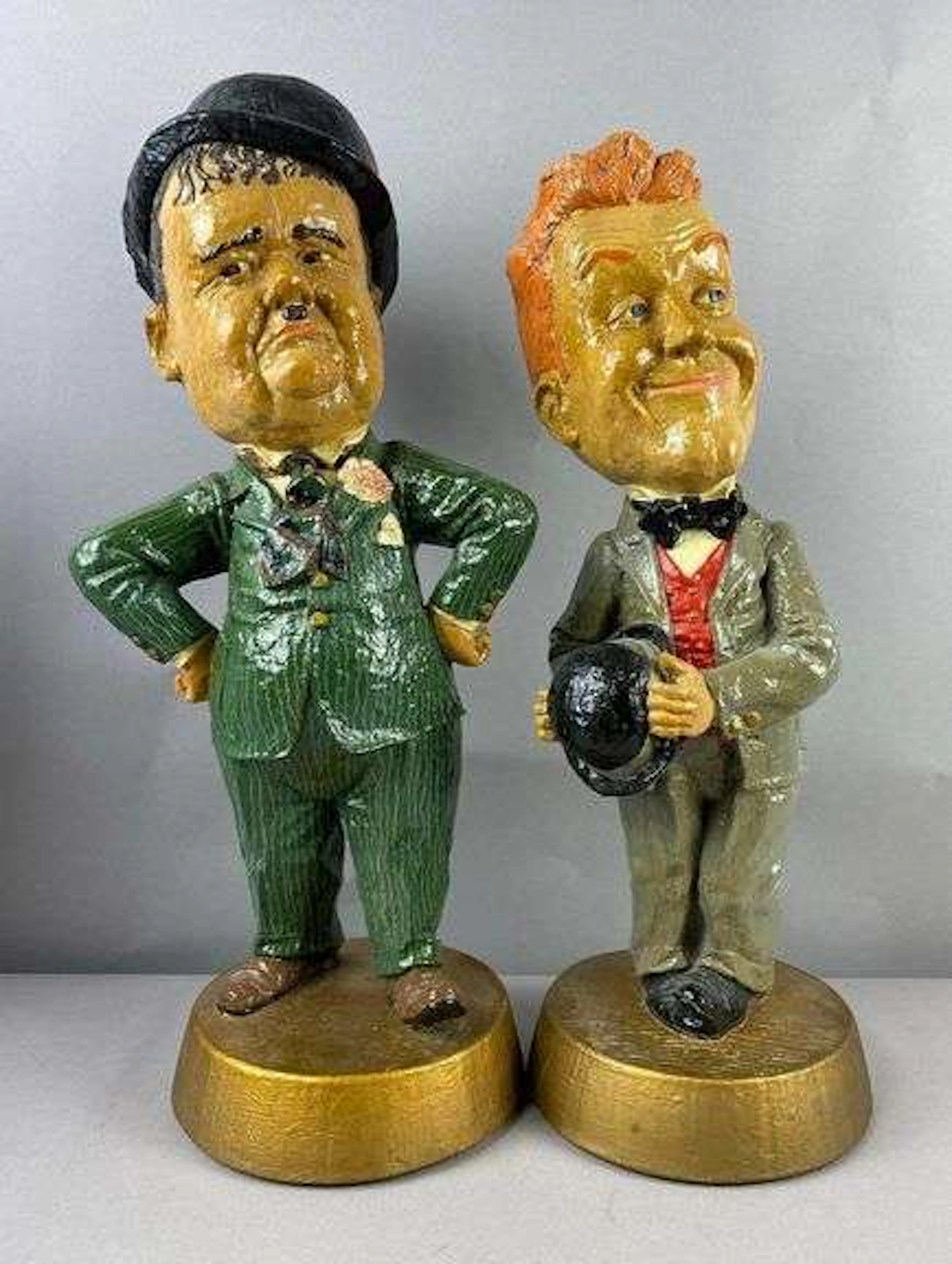 Group of 2 Vintage 1960’s Laurel and Hardy Figures