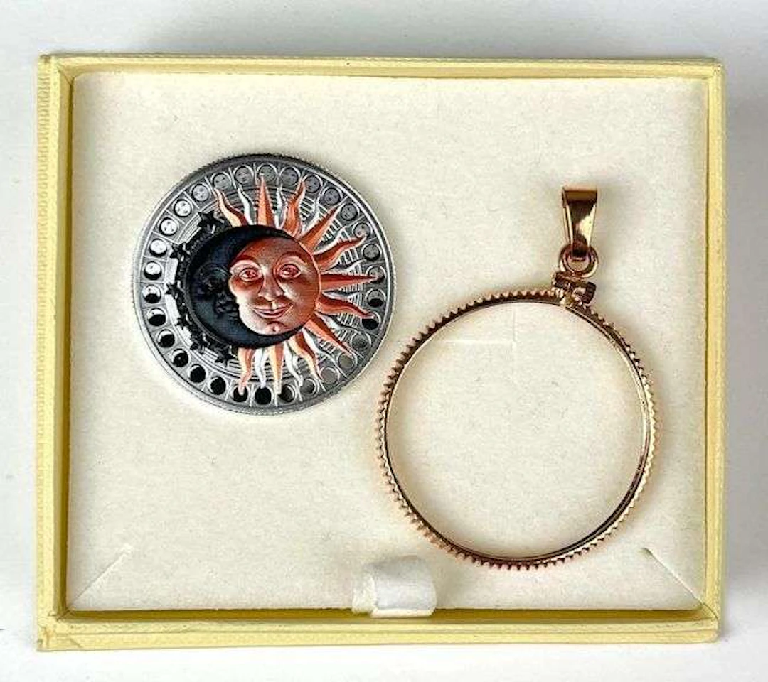 2022 Mint of Poland 500 Francs Sun and Moon Proof Coin
