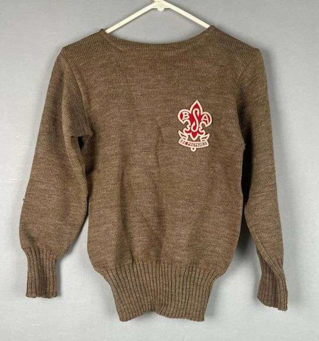 Vintage Official Boy Scouts Wool Sweater