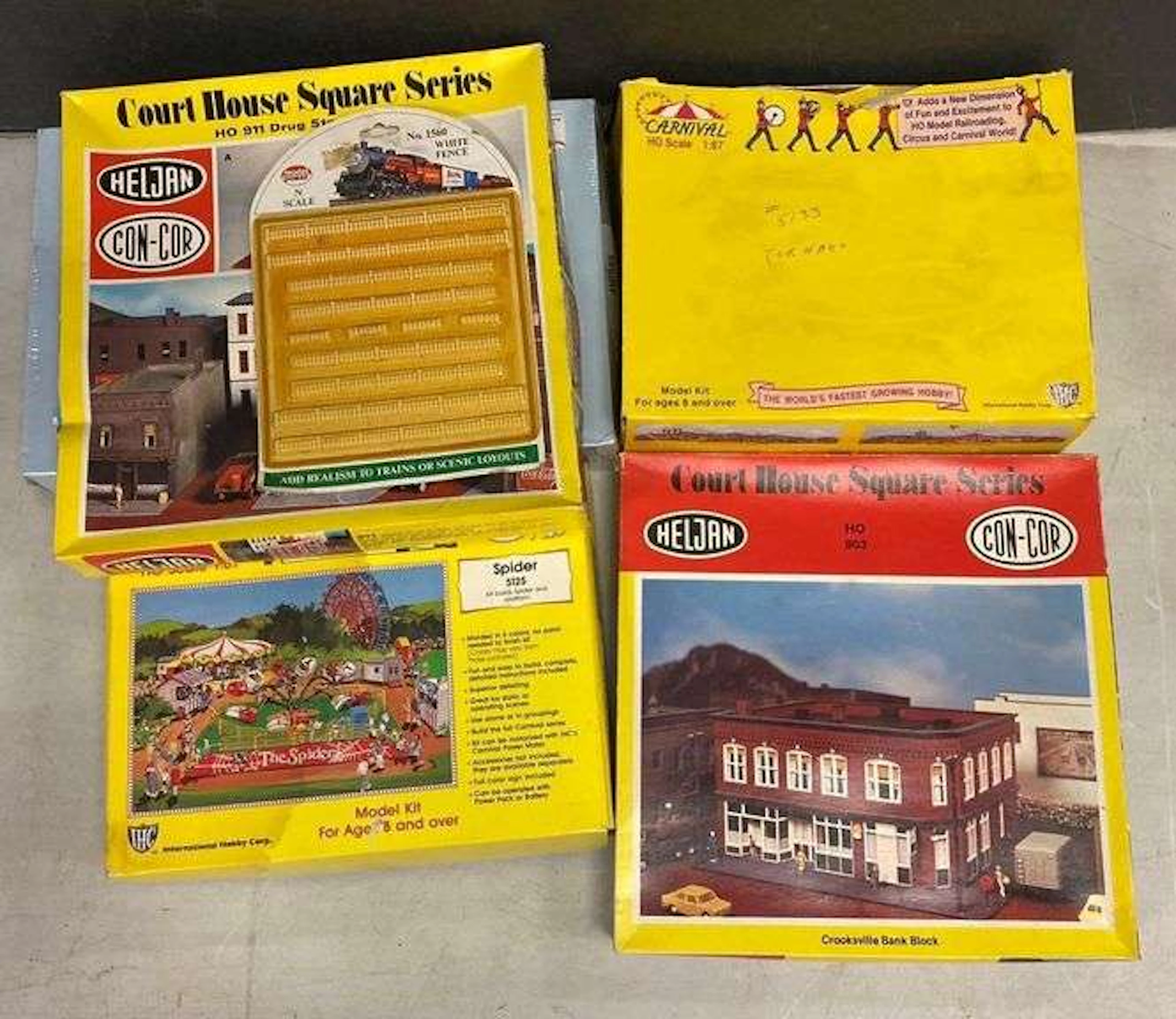 Group of Assorted HO Sacle Model Building Kits and More