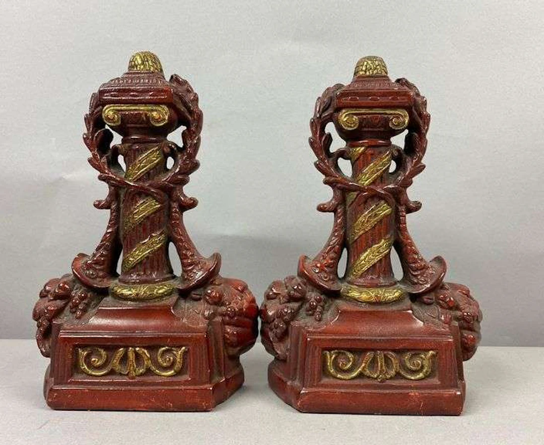 Vintage Classical Style Decorative Resin Bookends