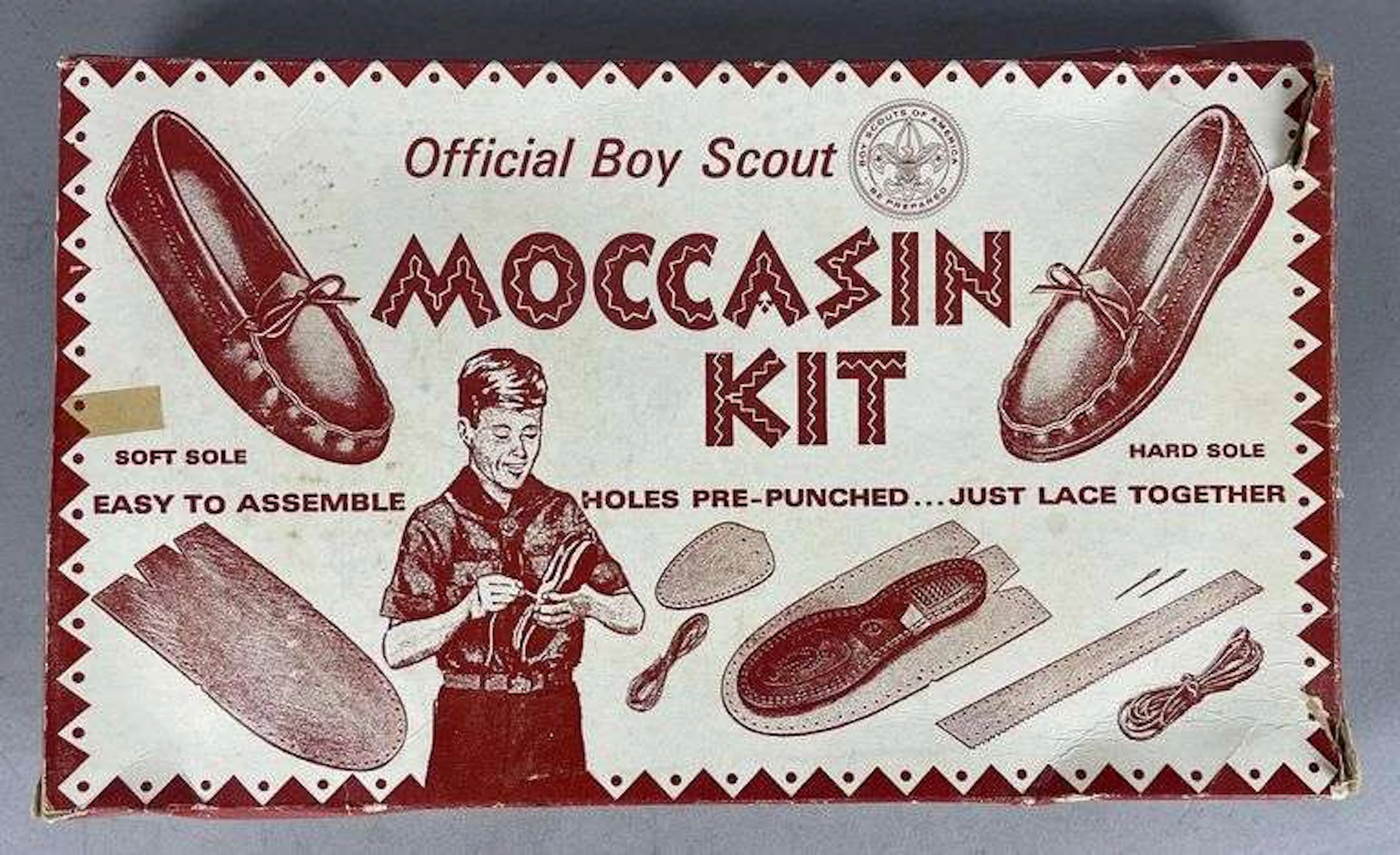 Vintage Official Boy Scout Moccasin Kit