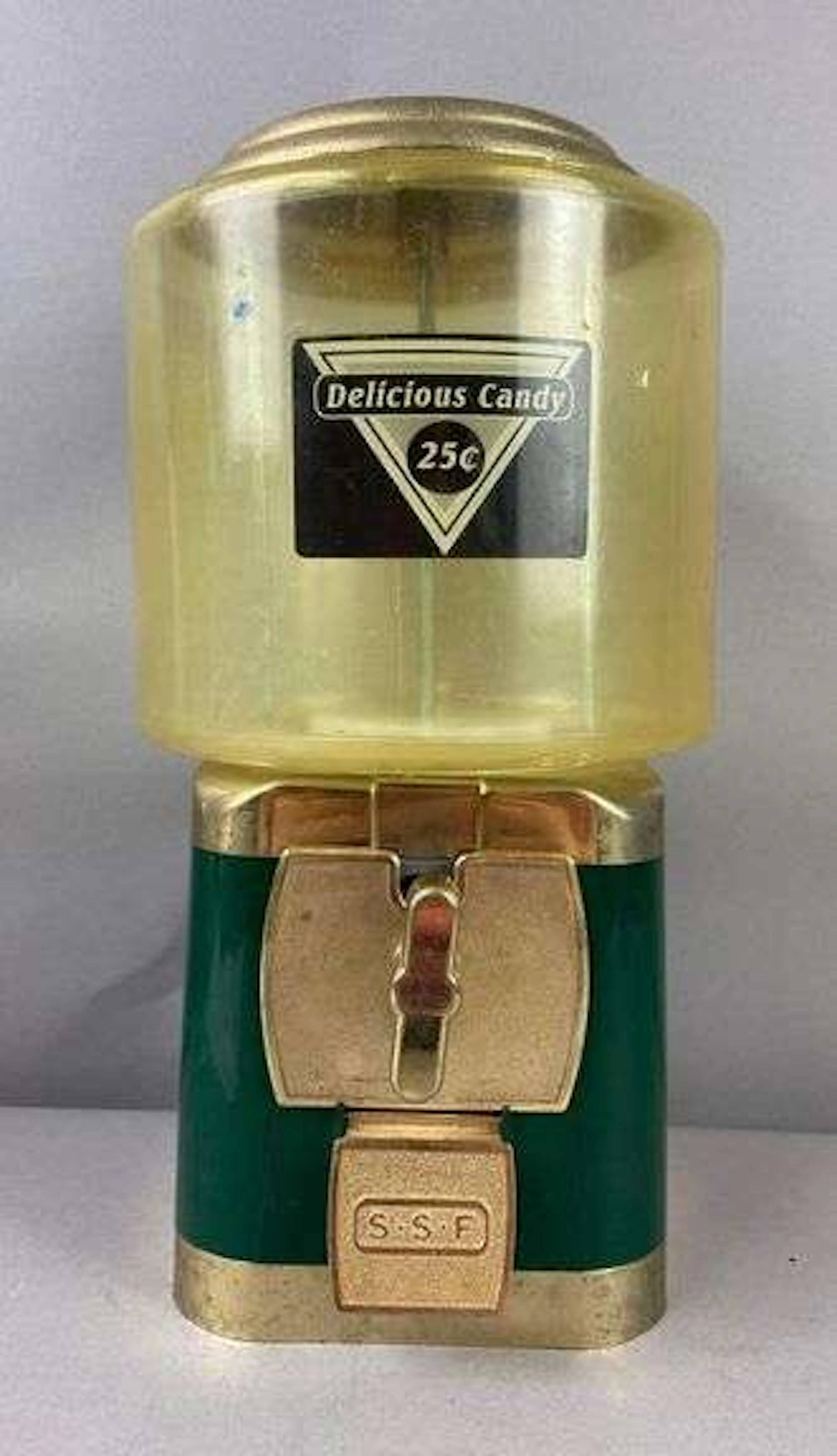 Vintage Silent Sales Force 25 Cent Gum ball Dispenser