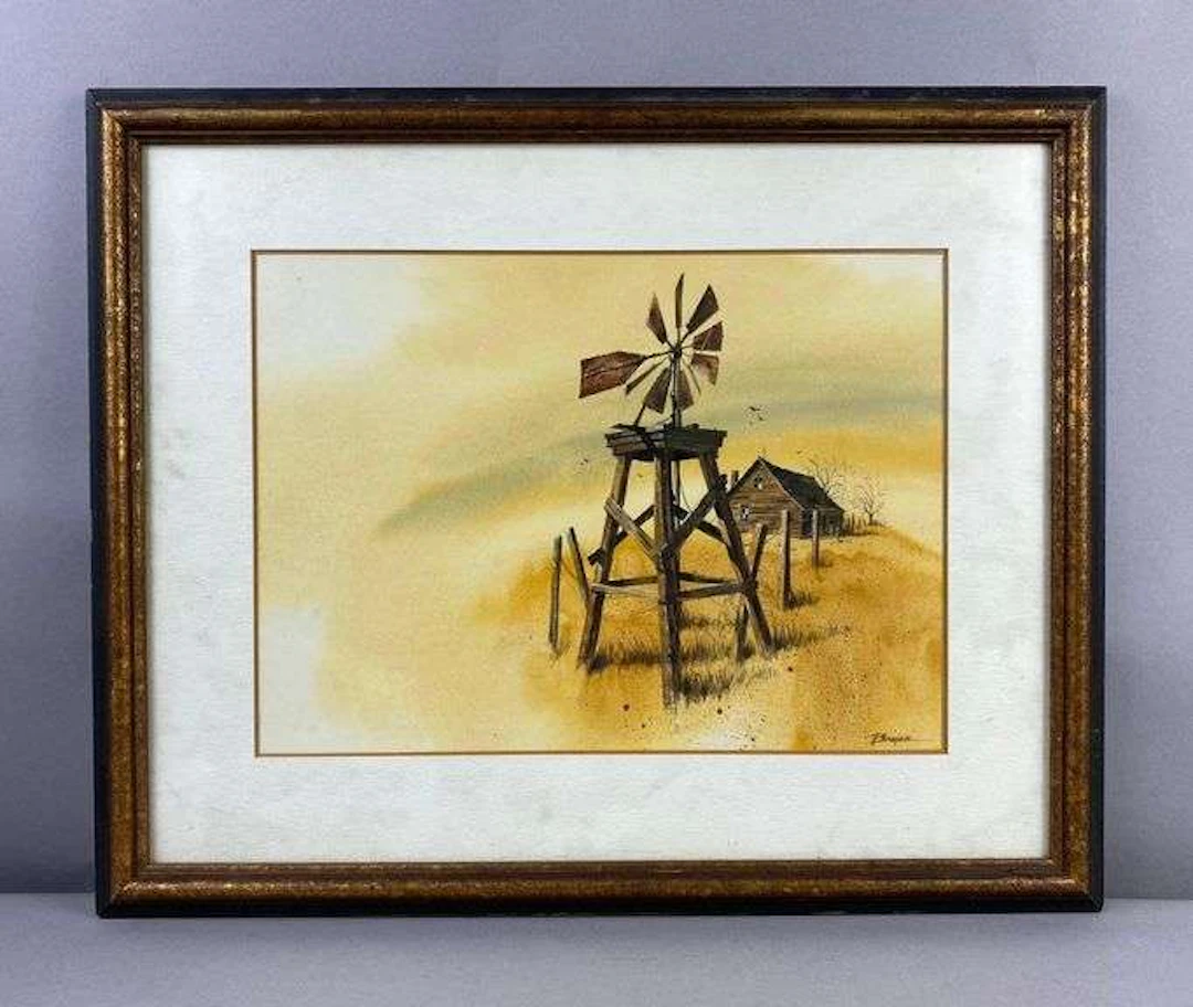 Rustic Farmhouse Scenery Framed Print