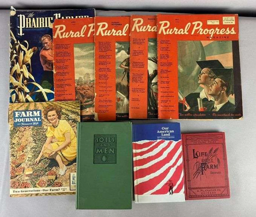 Group of Antique 1930’s Rural Progress Magazines and More