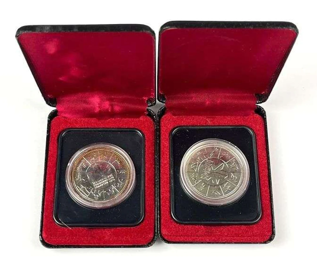 Group of 2 Canada $1 Commonwealth Games 50% Silver Proof Coins