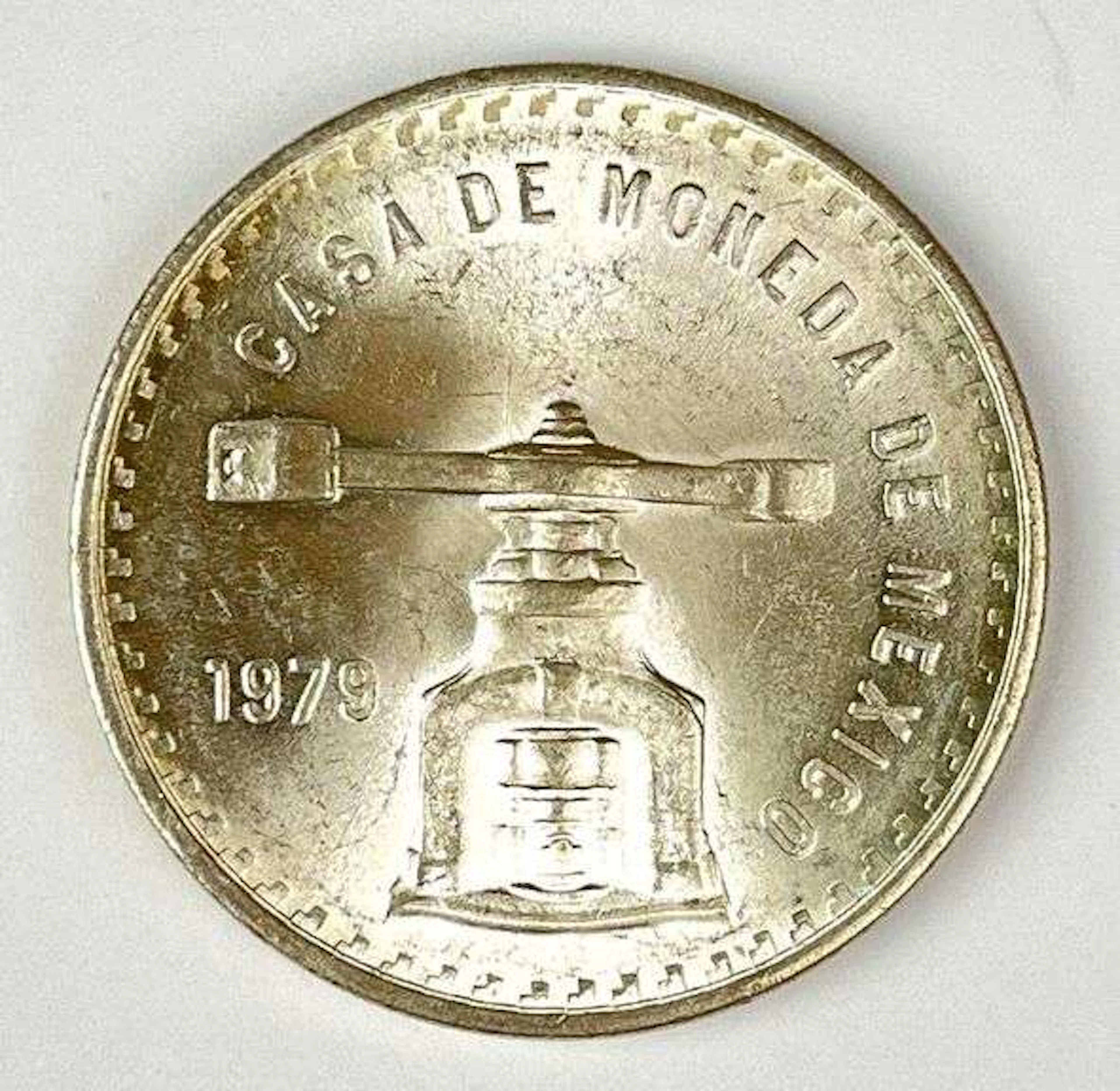 1979 Mexico Balanced Scale 1 Onza 1 oz .999 Silver Round