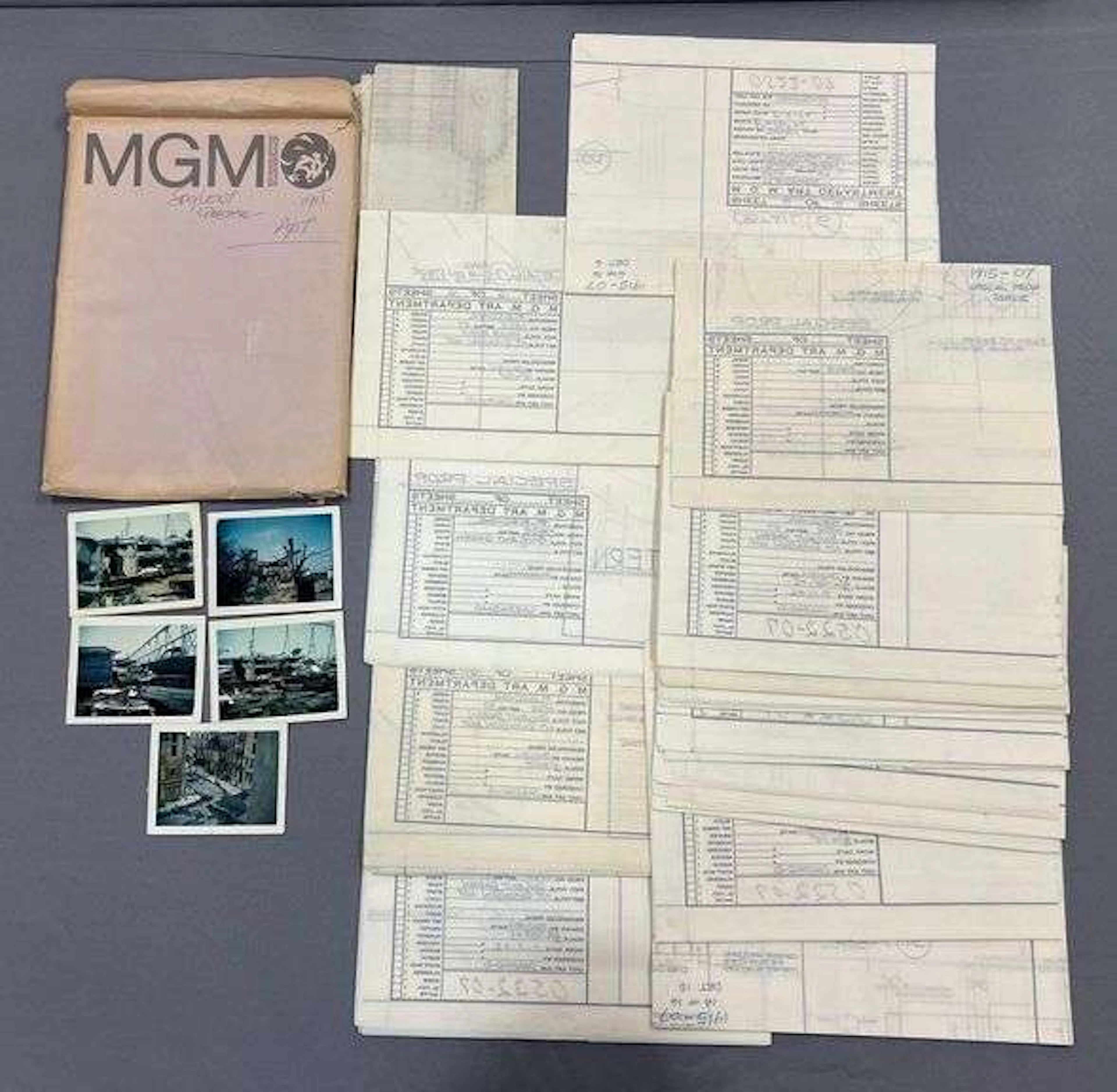Group of Soylent Green Original Set Drawings and Schematics
