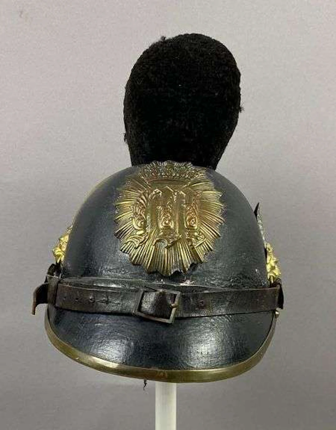 Antique 1860 Bavarian King Maximillian Reign Raupenhelm