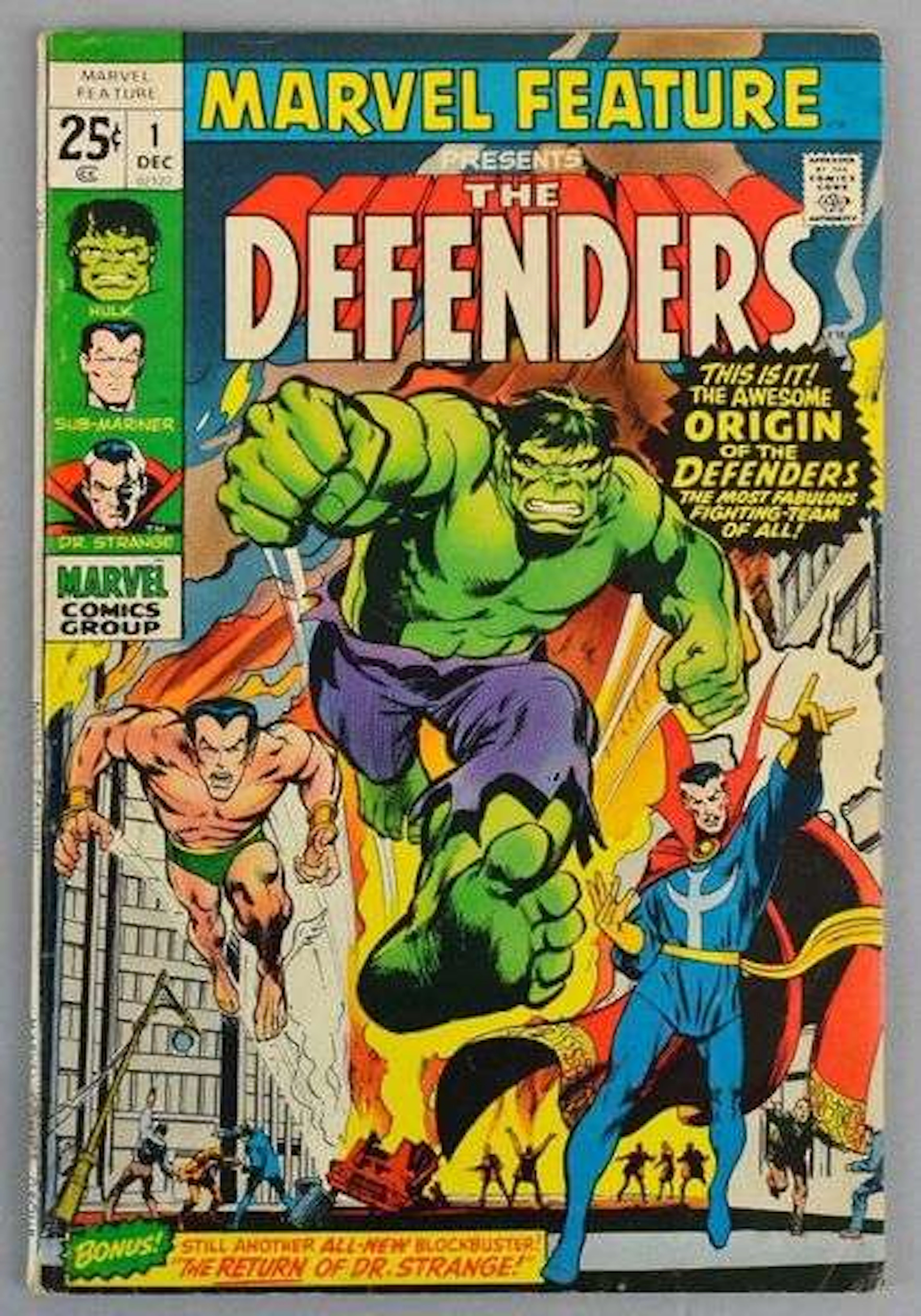 Marvel Comics Marvel Feature The Defenders No. 1 Comic Book