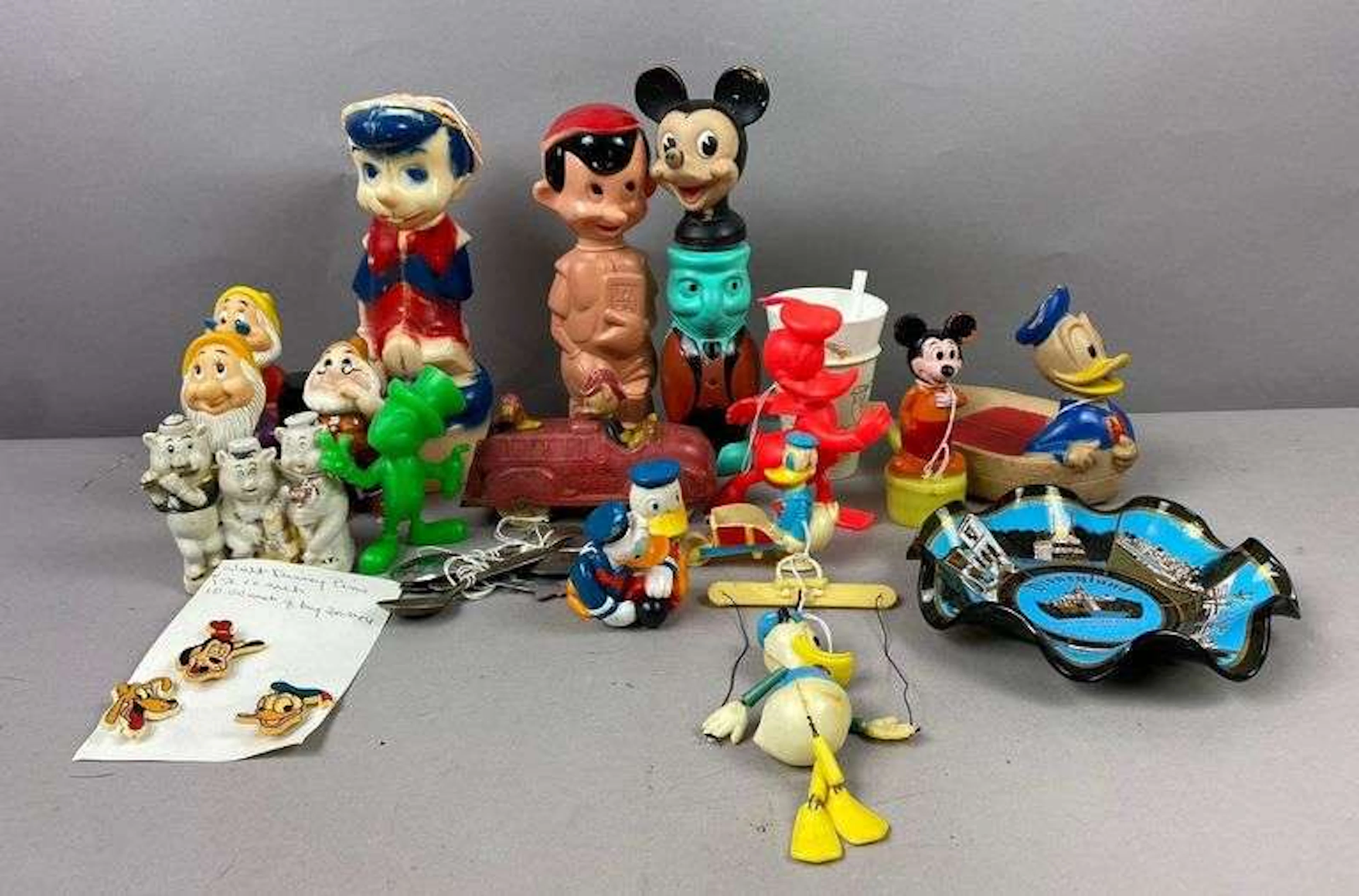 Group of Vintage 1960’s Walt Disney Mickey Mouse a toys and More