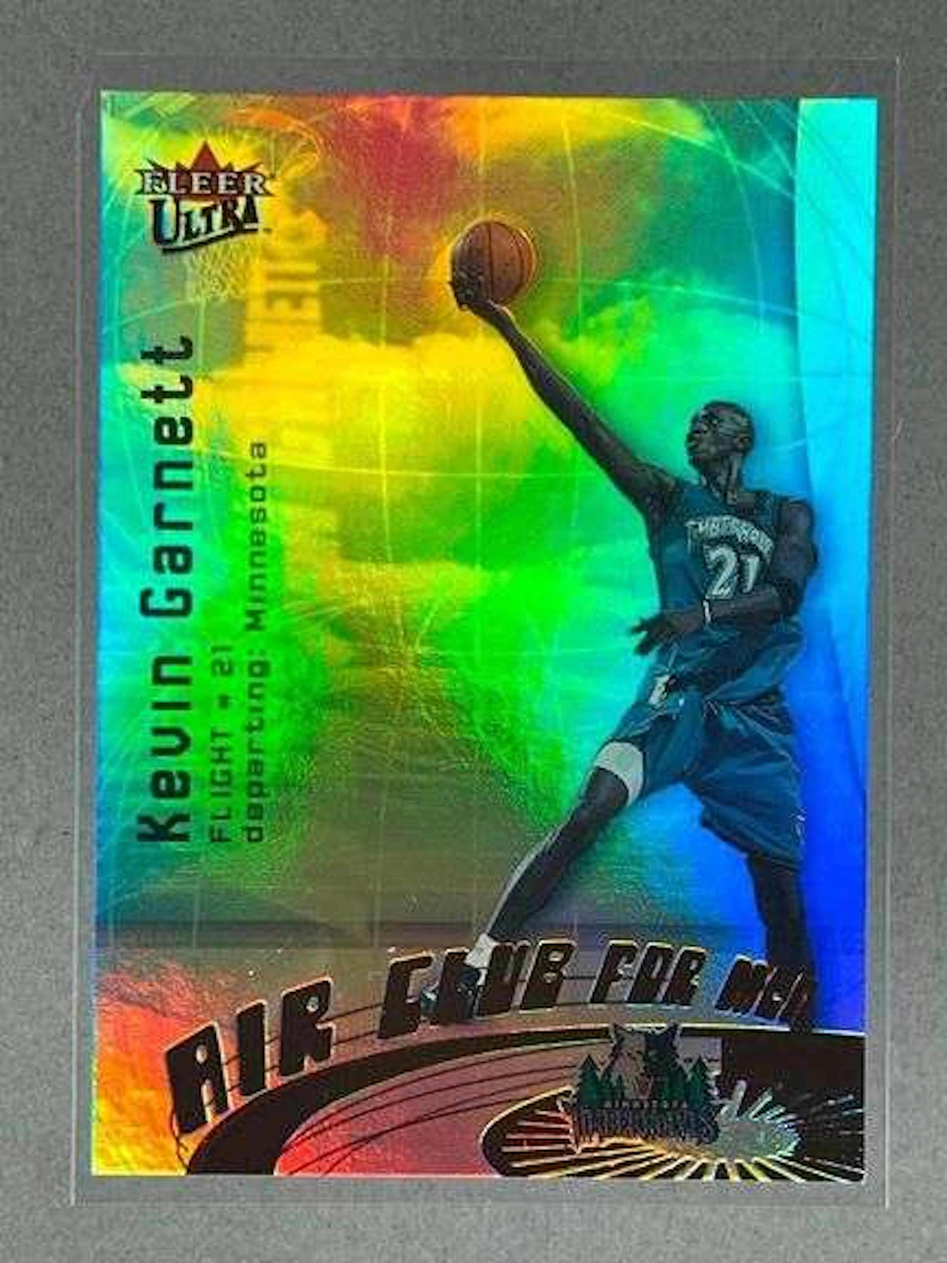 Rare 2000 Fleer Ultra Air Club for Men Platinum Kevin Garnett 62/100