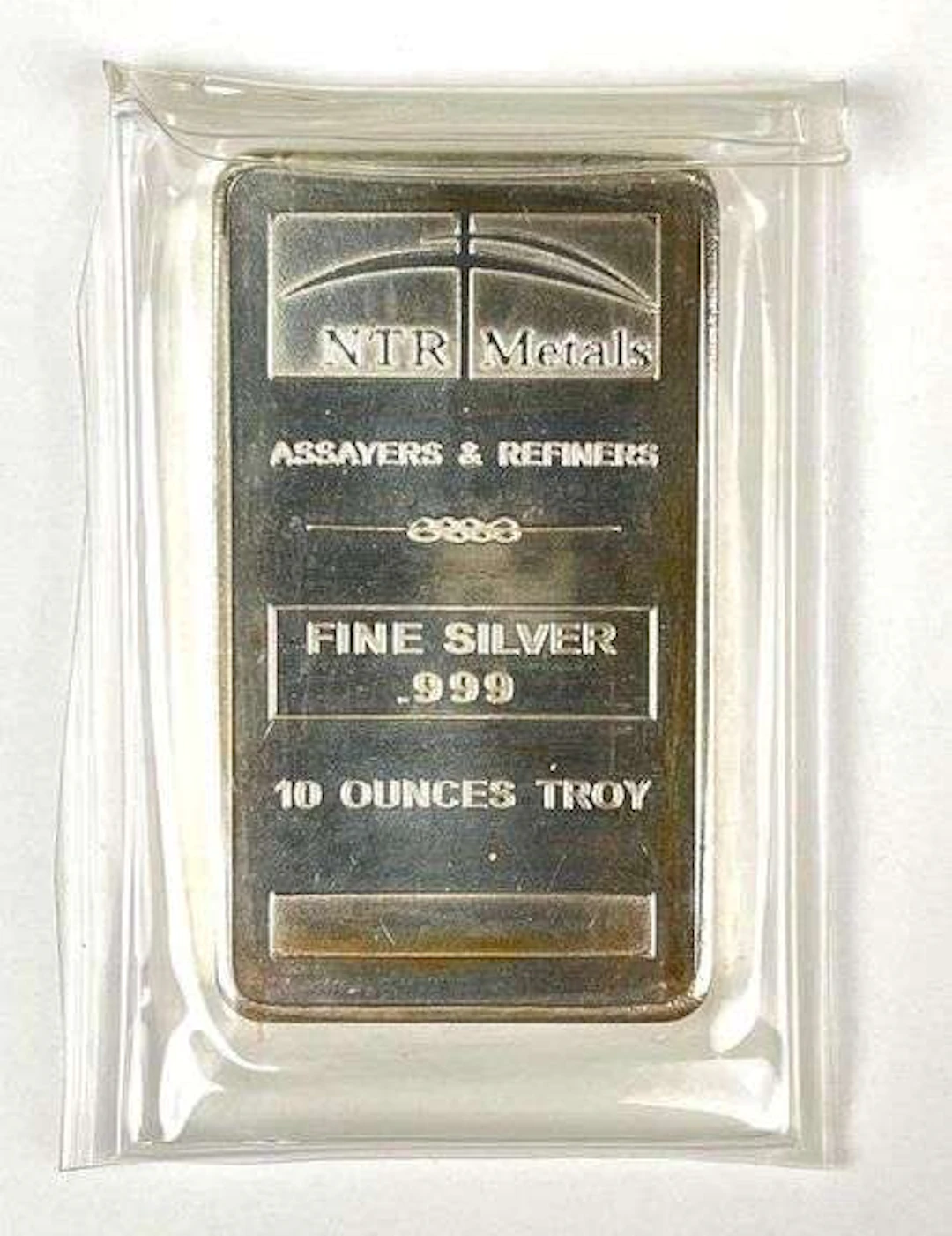NTR Metals 10 oz .999 Fine Silver Ingot/ Bar