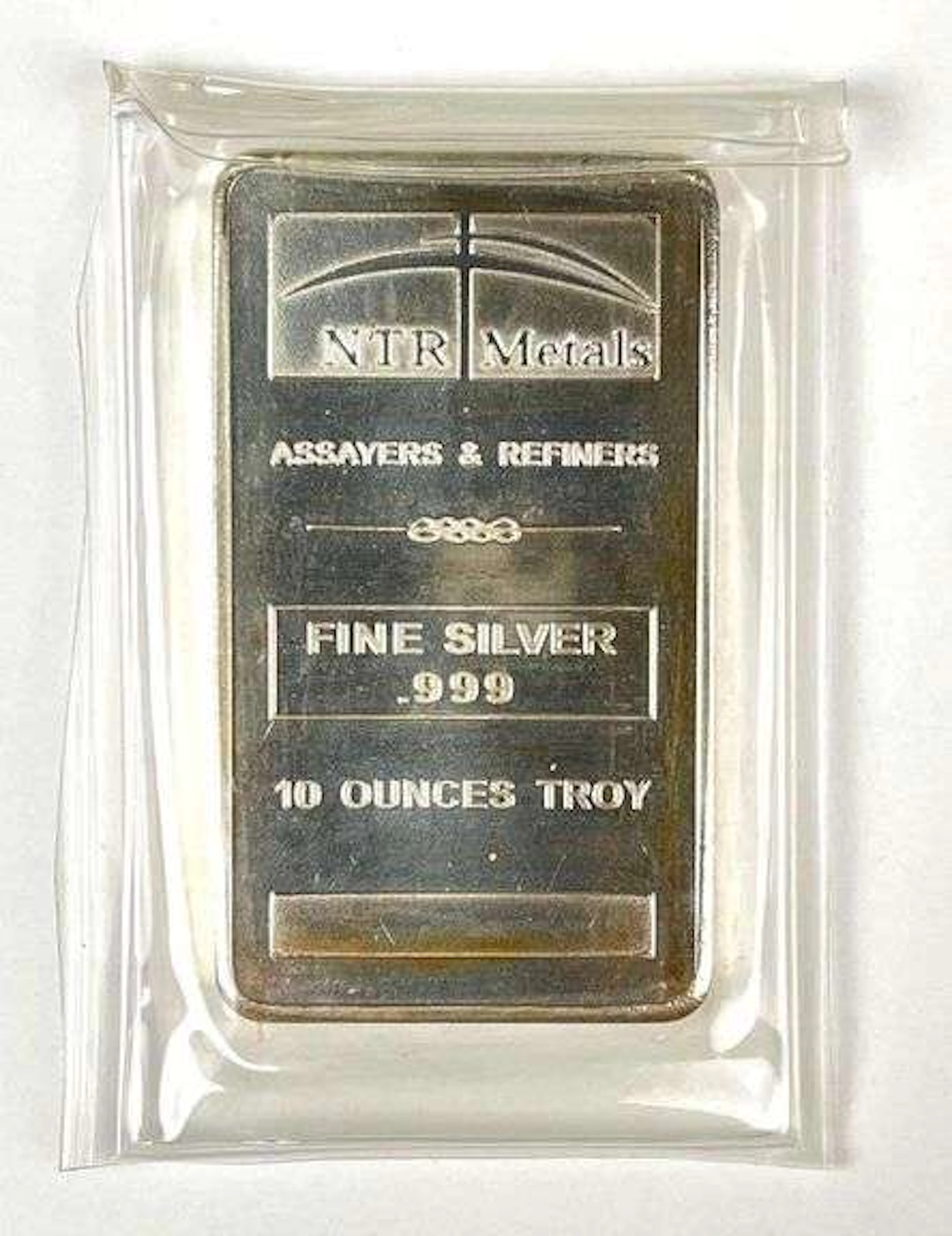 NTR Metals 10 oz .999 Fine Silver Ingot/ Bar