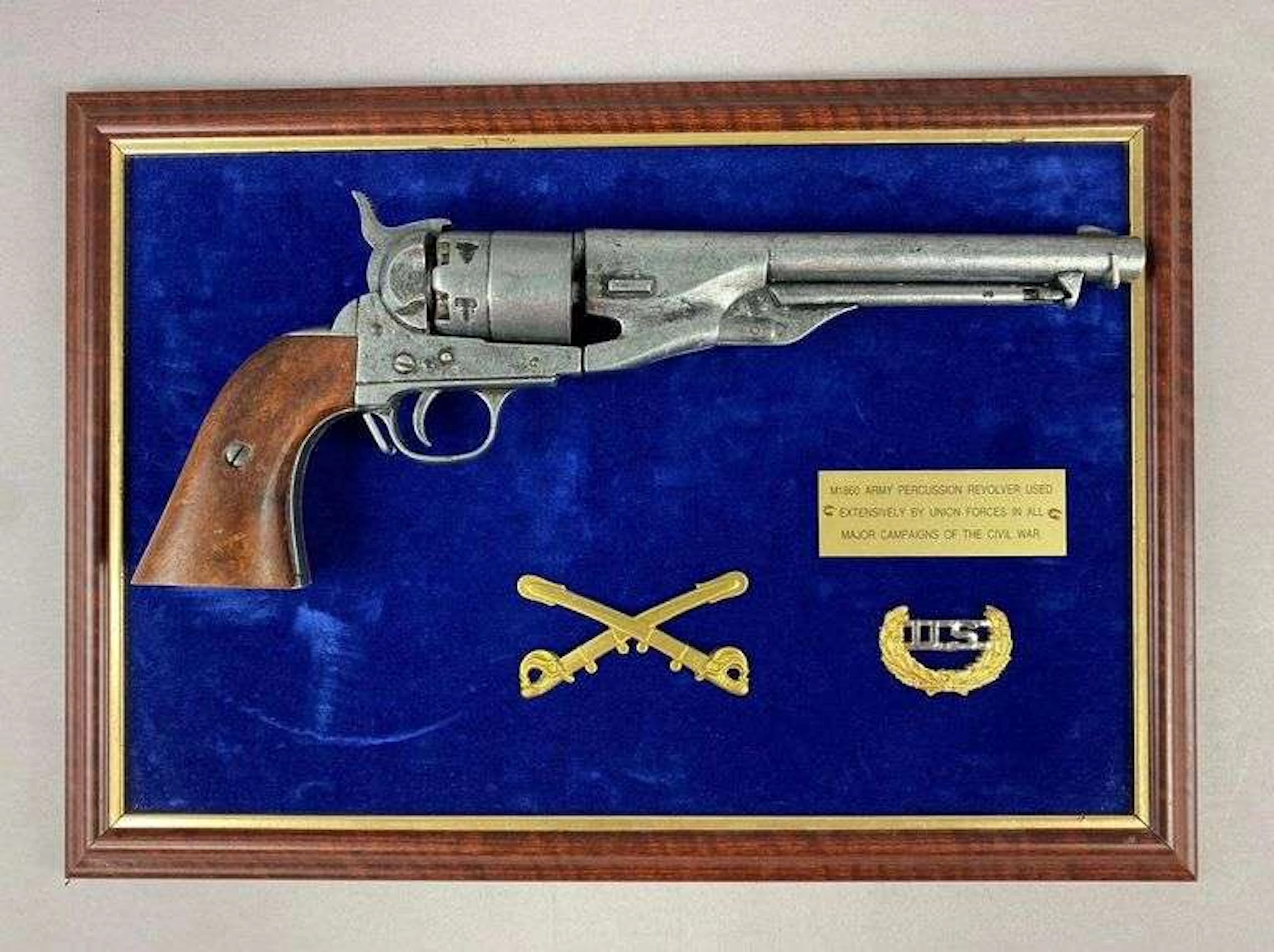 Colt Model 1860 Army Non-Firing Percussion Revolver Replica Display