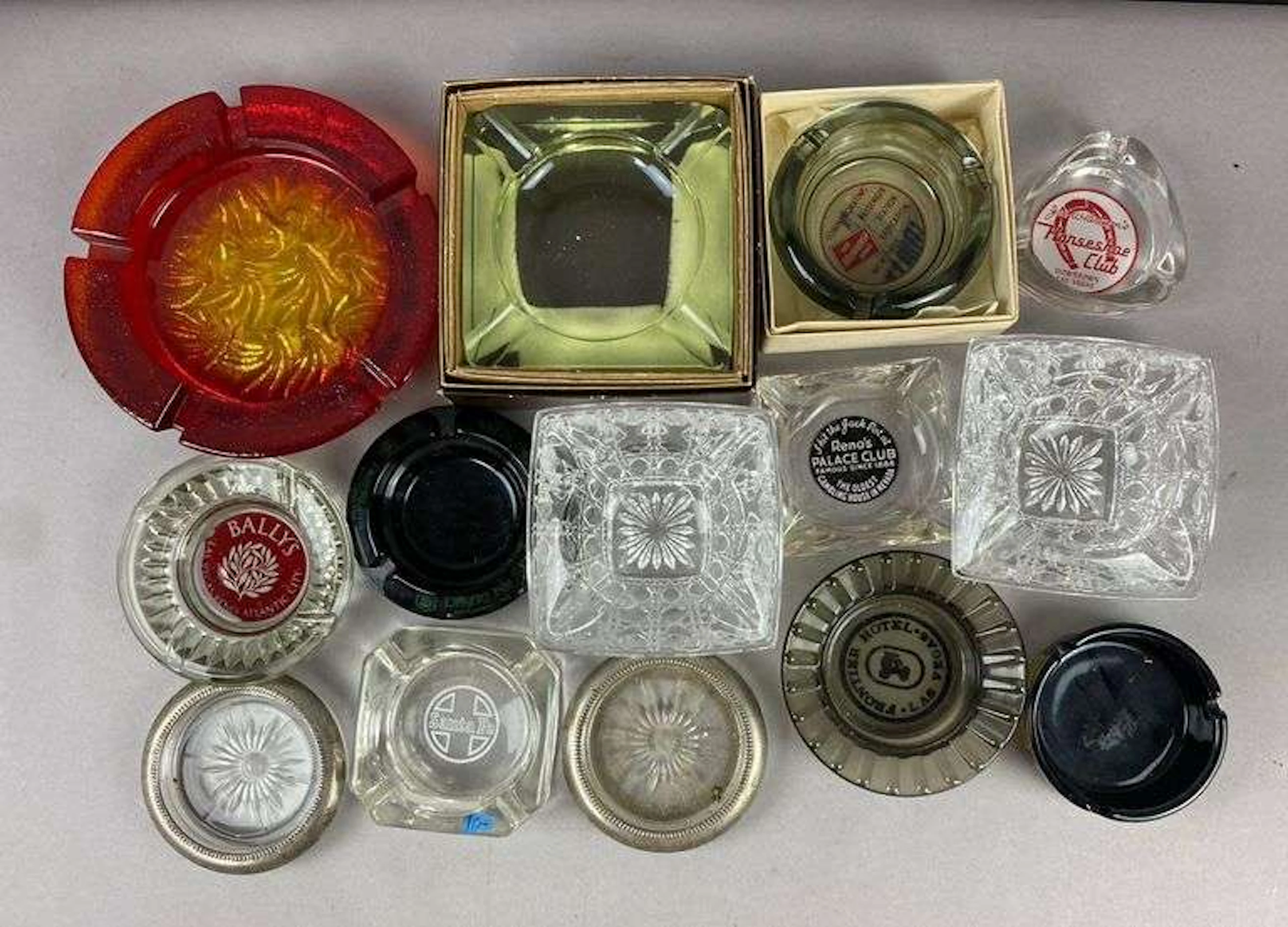 Group of Advertising Ash Trays and More