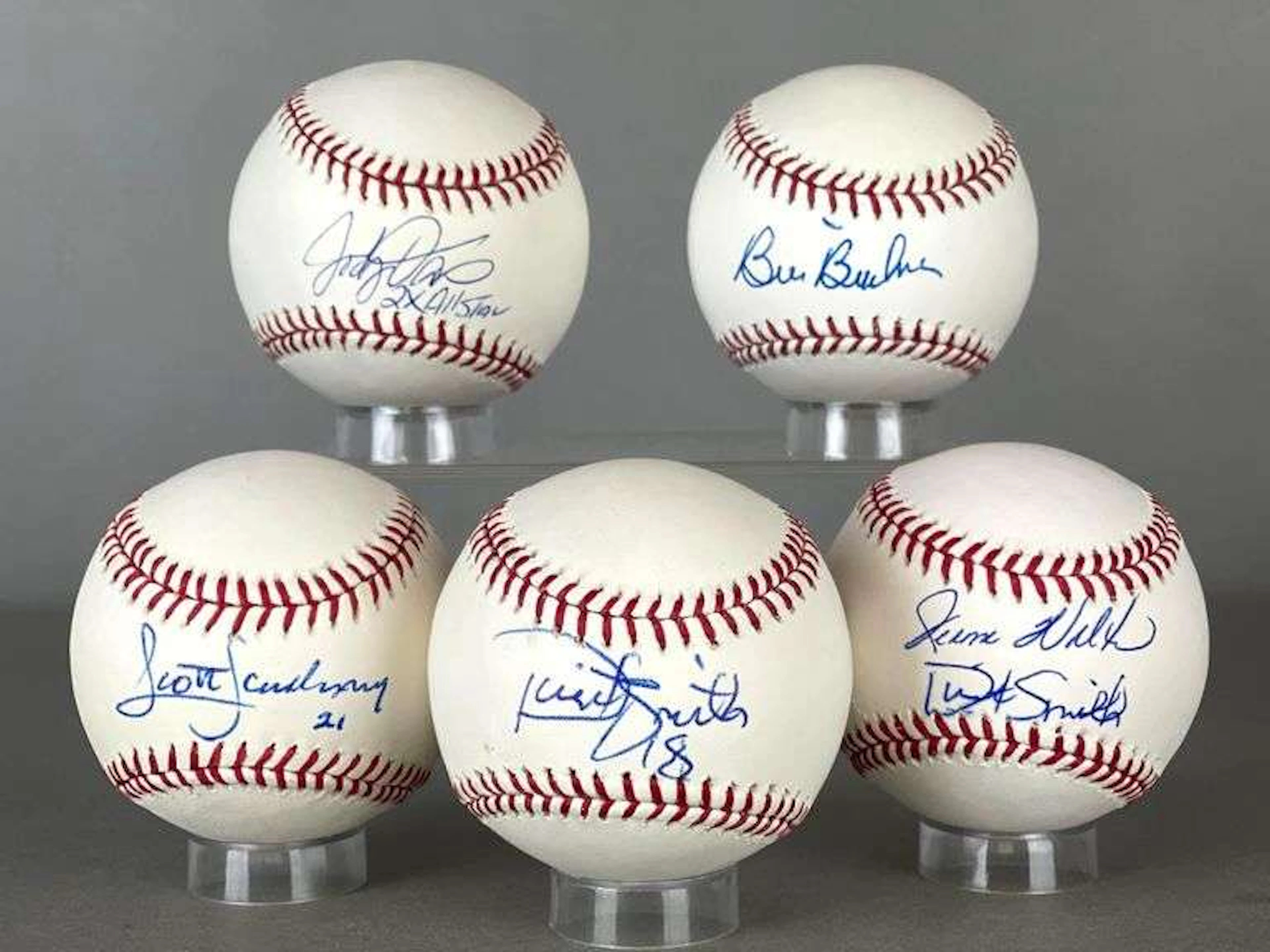 5 - 1980s Chicago Cubs Stars Signed Baseballs
