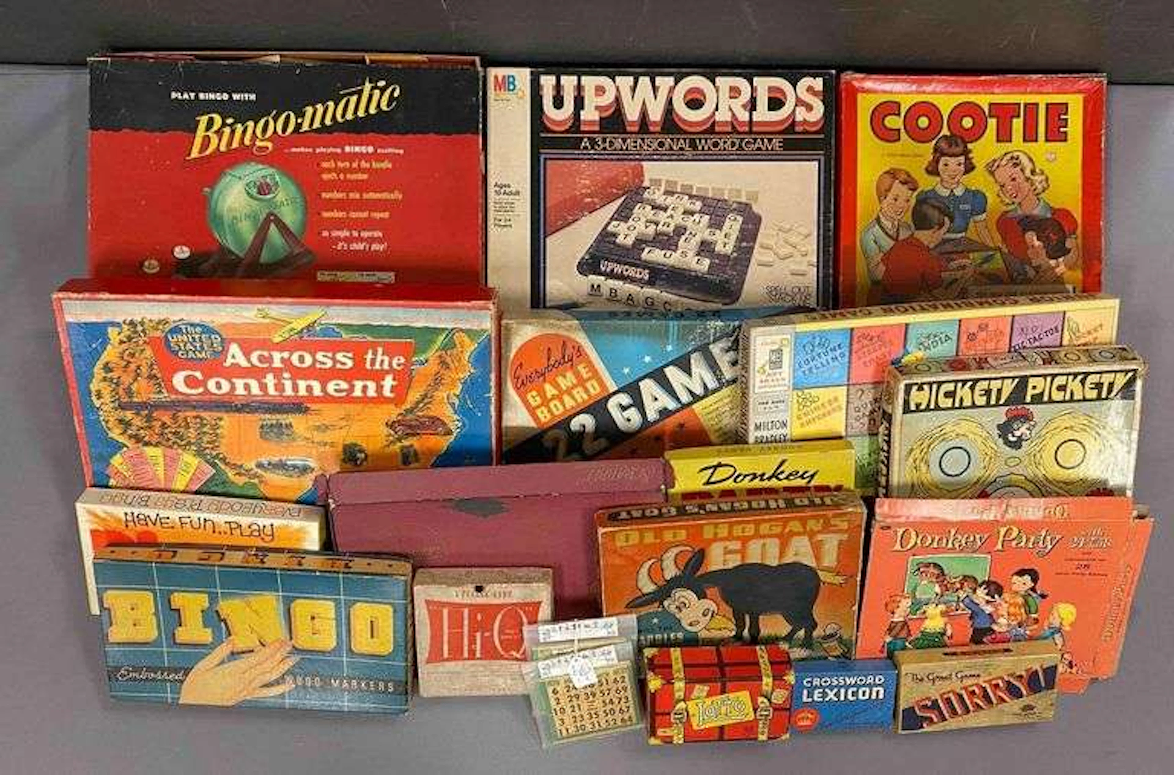 Group of Vintage Board Games