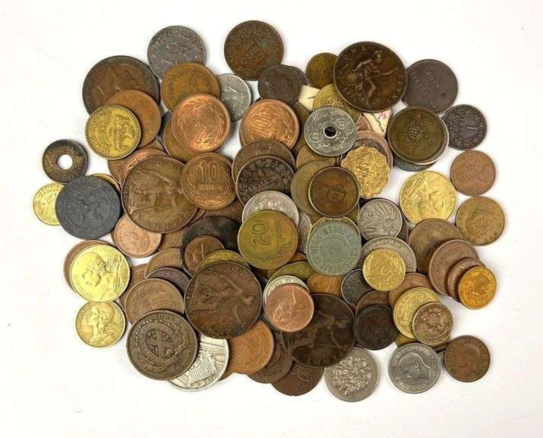 Large Group of Foreign Coins