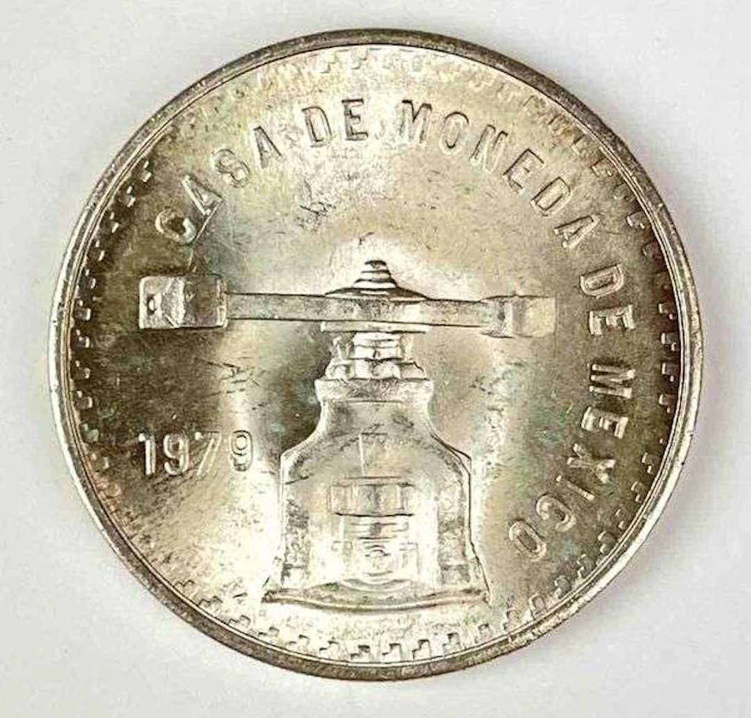 1979 Mexico Balanced Scale 1 Onza 1 oz .999 Silver Round