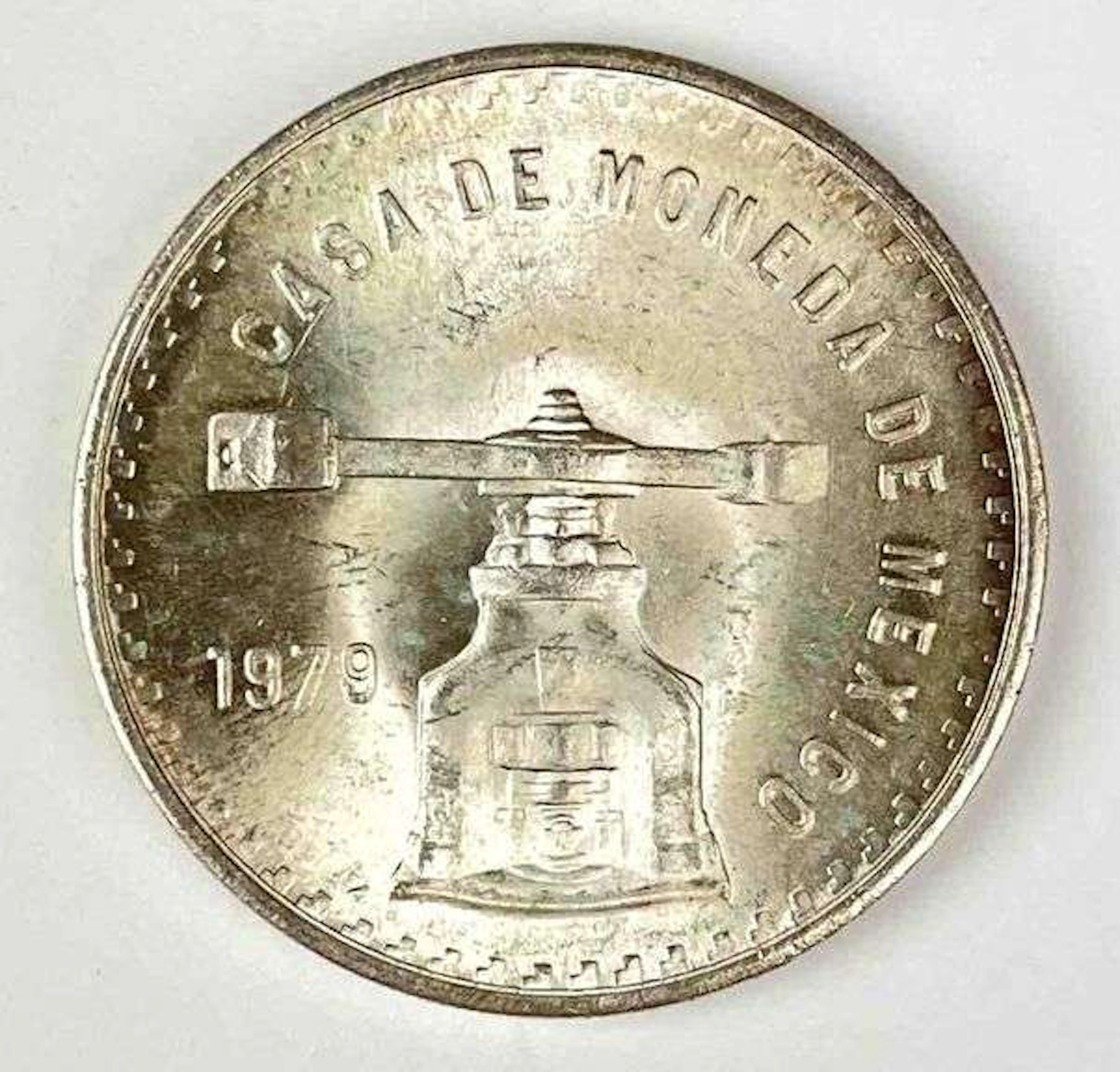1979 Mexico Balanced Scale 1 Onza 1 oz .999 Silver Round