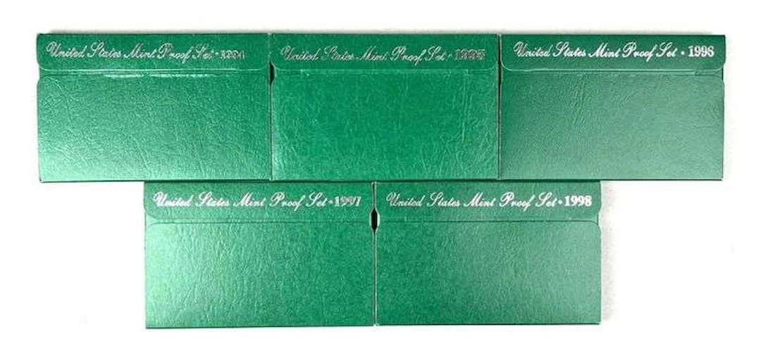 Group of 5 US Mint Coin Proof Sets