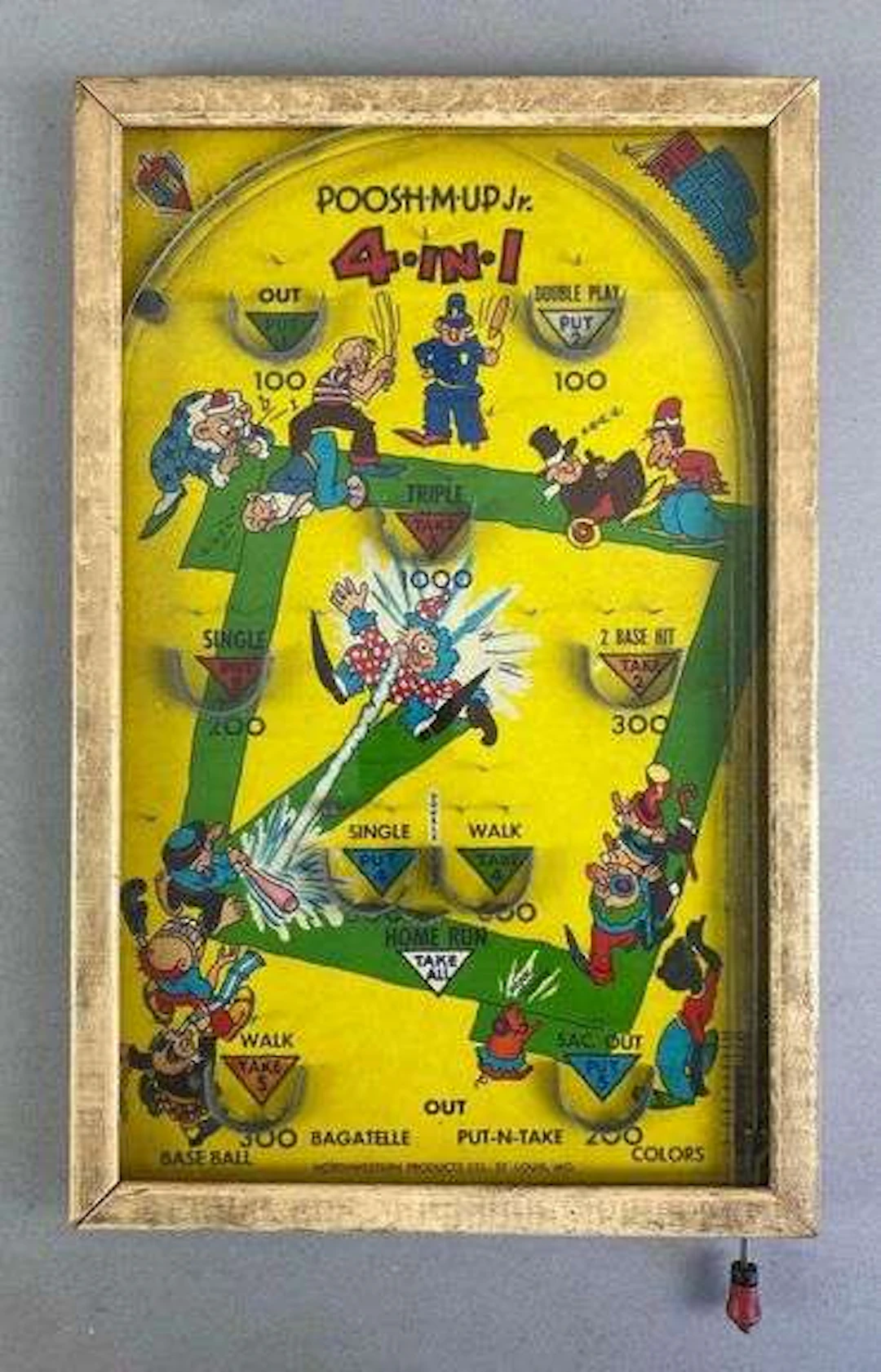 Vintage Northwestern Products Poosh-M-Up Jr 4 in 1 Game