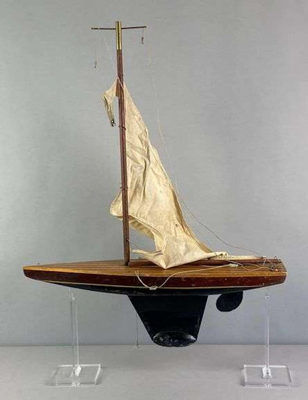 Vintage Storm Bird Wood Yacht Model