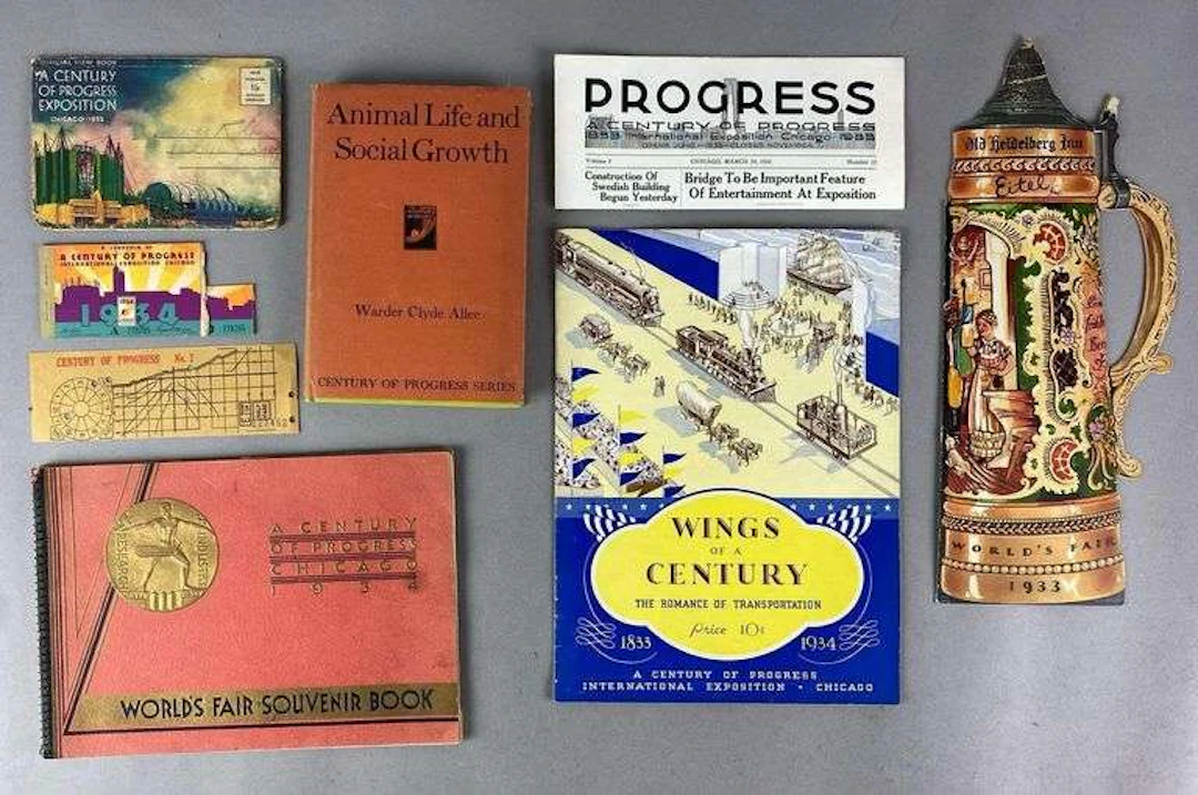 Group of 1933/1934 Chicago Worlds Fair Ephemera