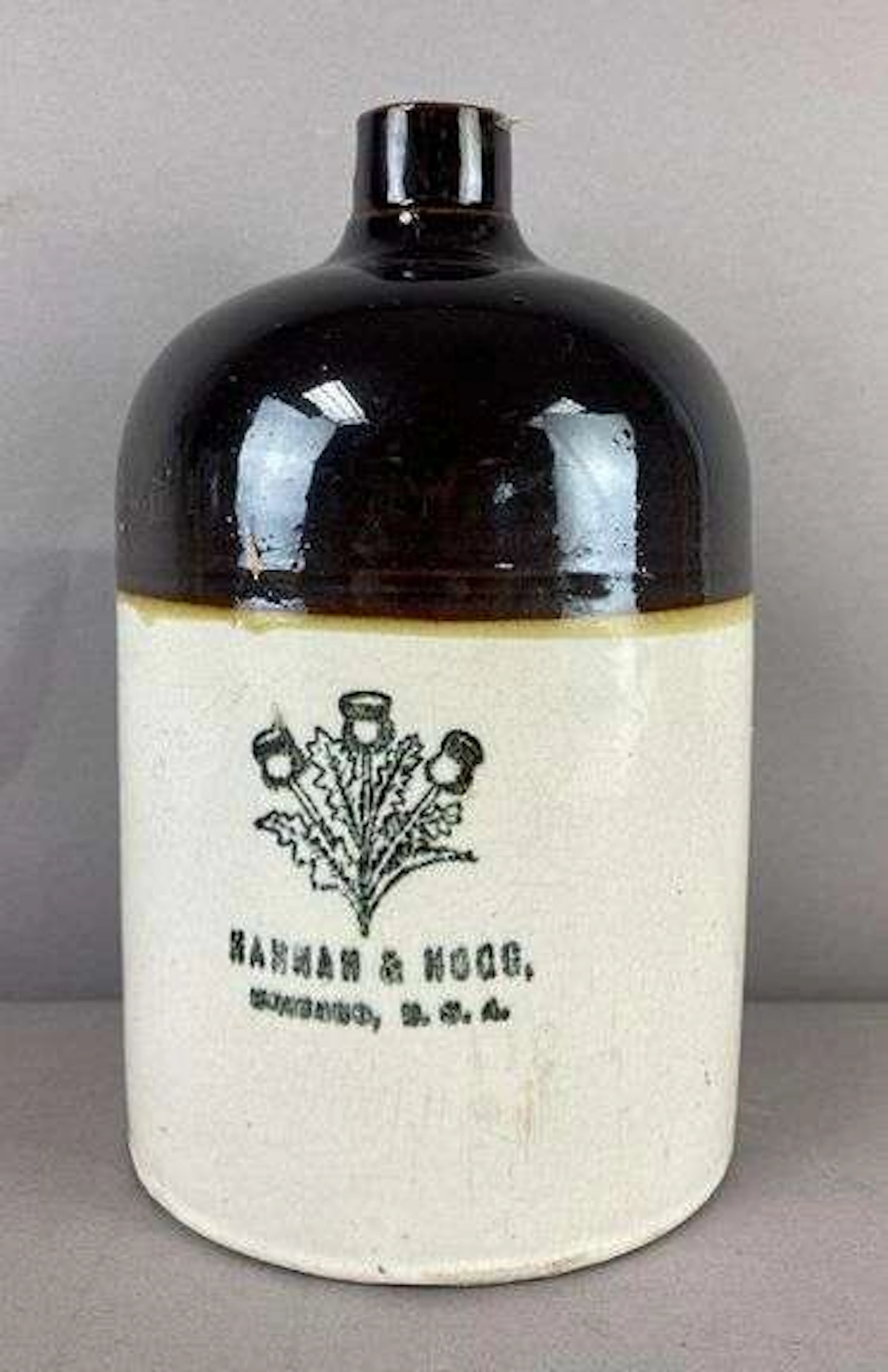 Antique 1900’s Hannah and Hogg Chicago, Illinois Salt Glazed Stoneware