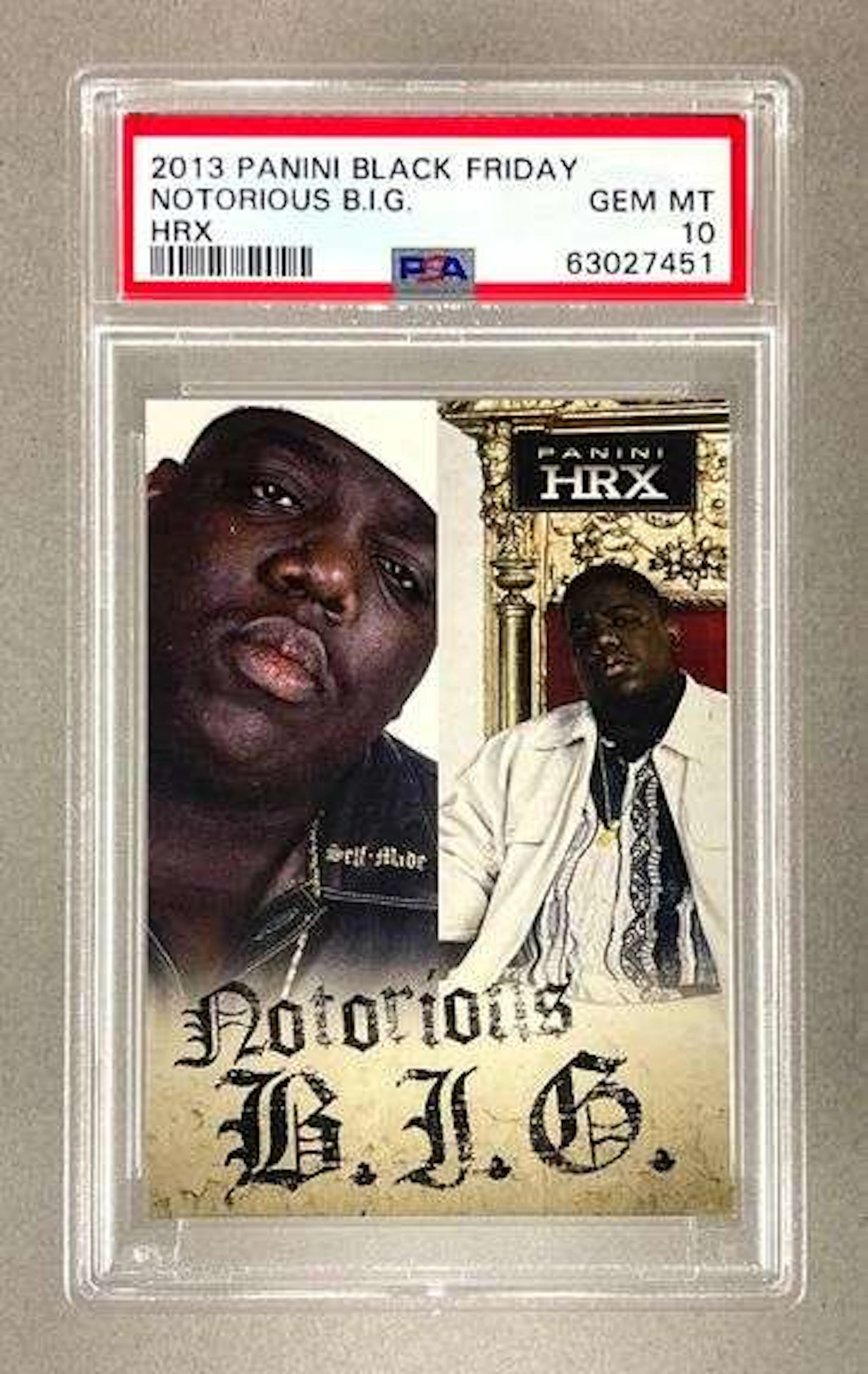 2013 Panini Black Friday Notorious B.I.G. HRX PSA 10