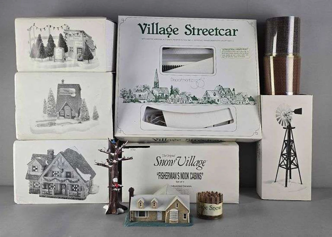 Group of Department 56 Village Accessories
