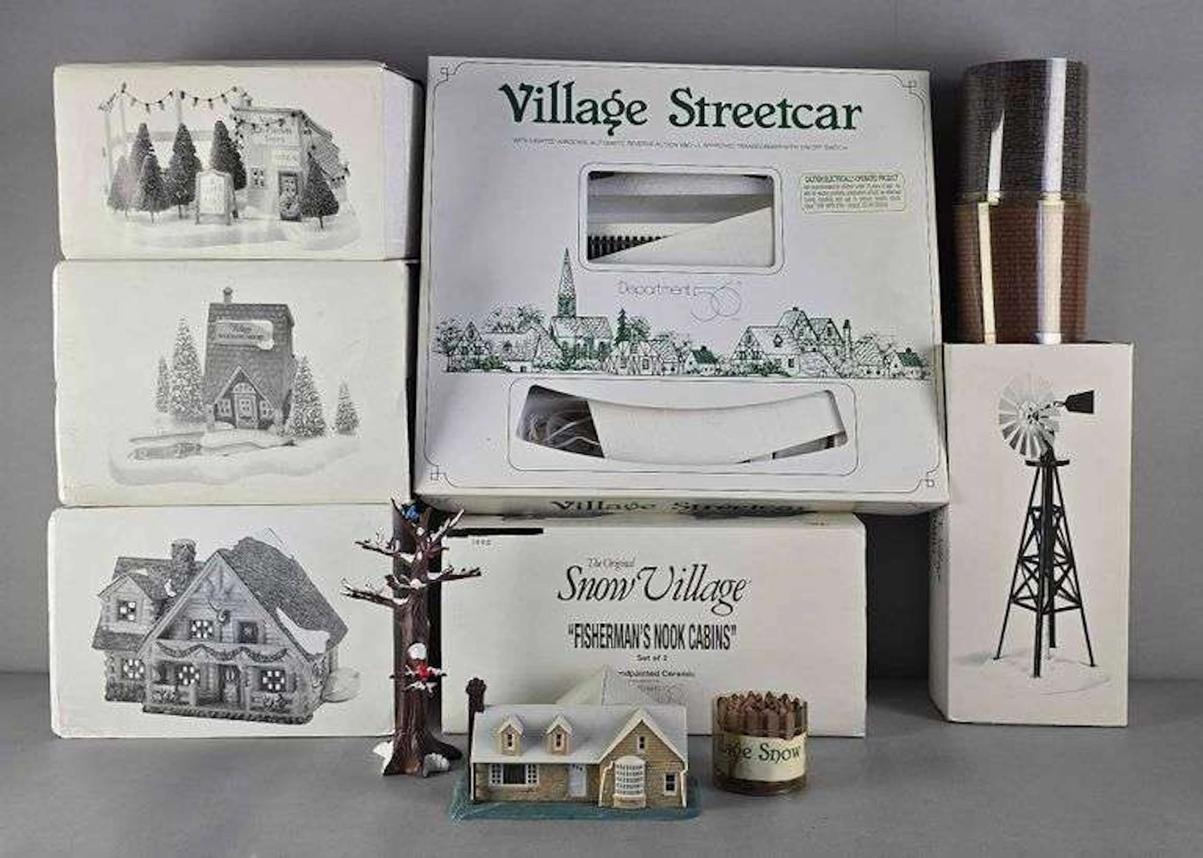 Group of Department 56 Village Accessories