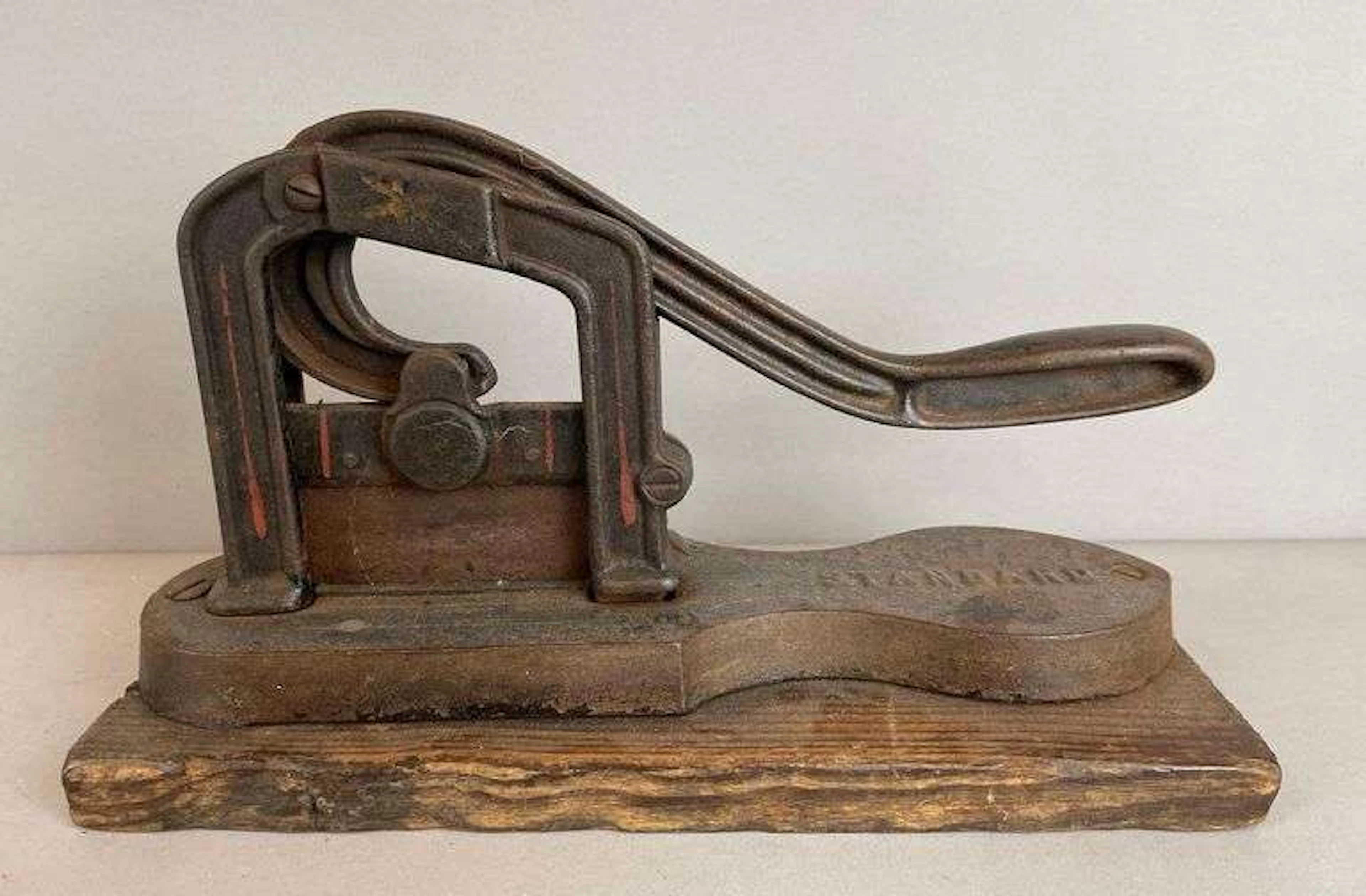 Antique Standard Cast Iron Tobacco Cutter