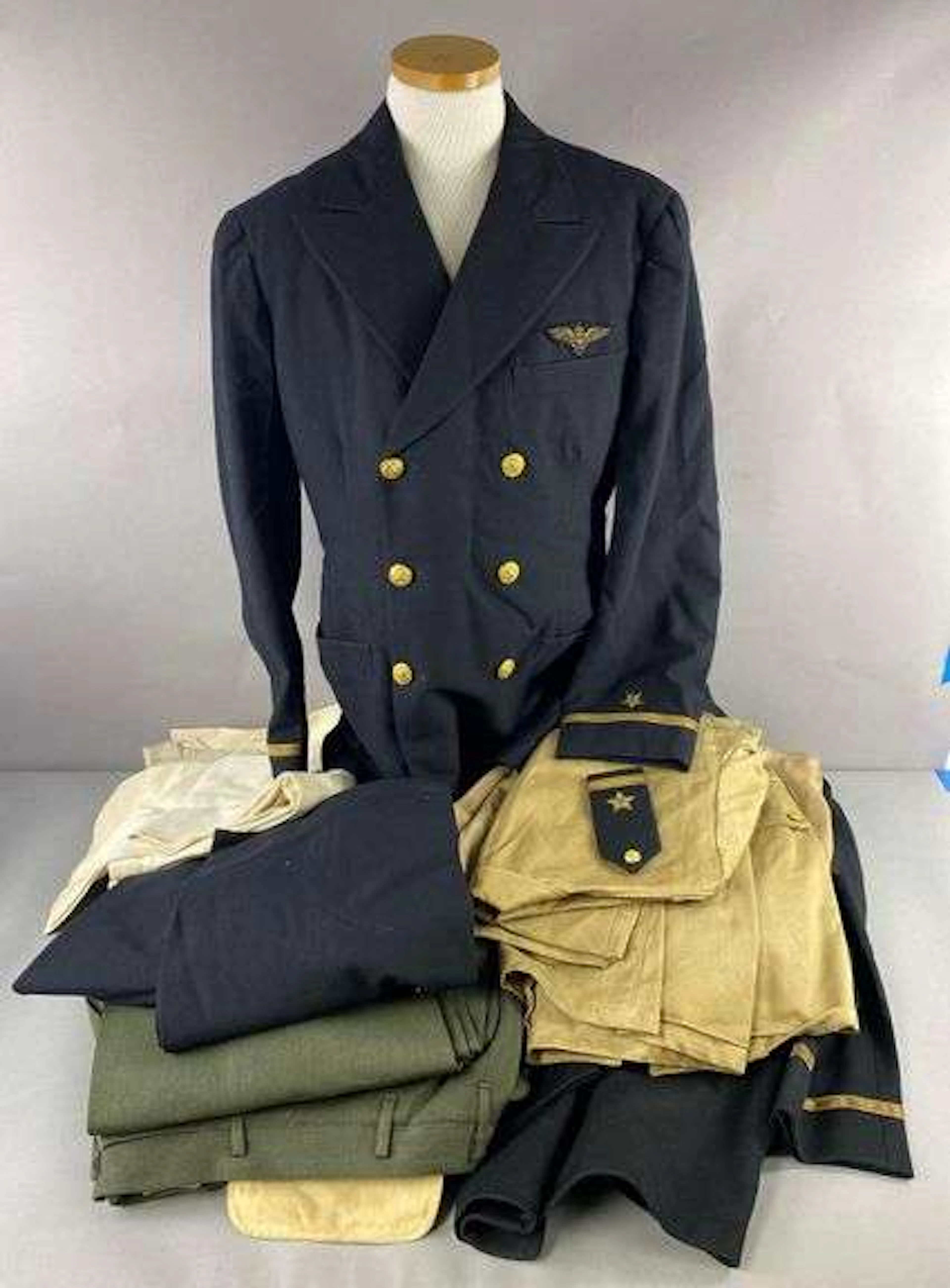 Big Group of WW2 USN Pilot Uniform Grouping