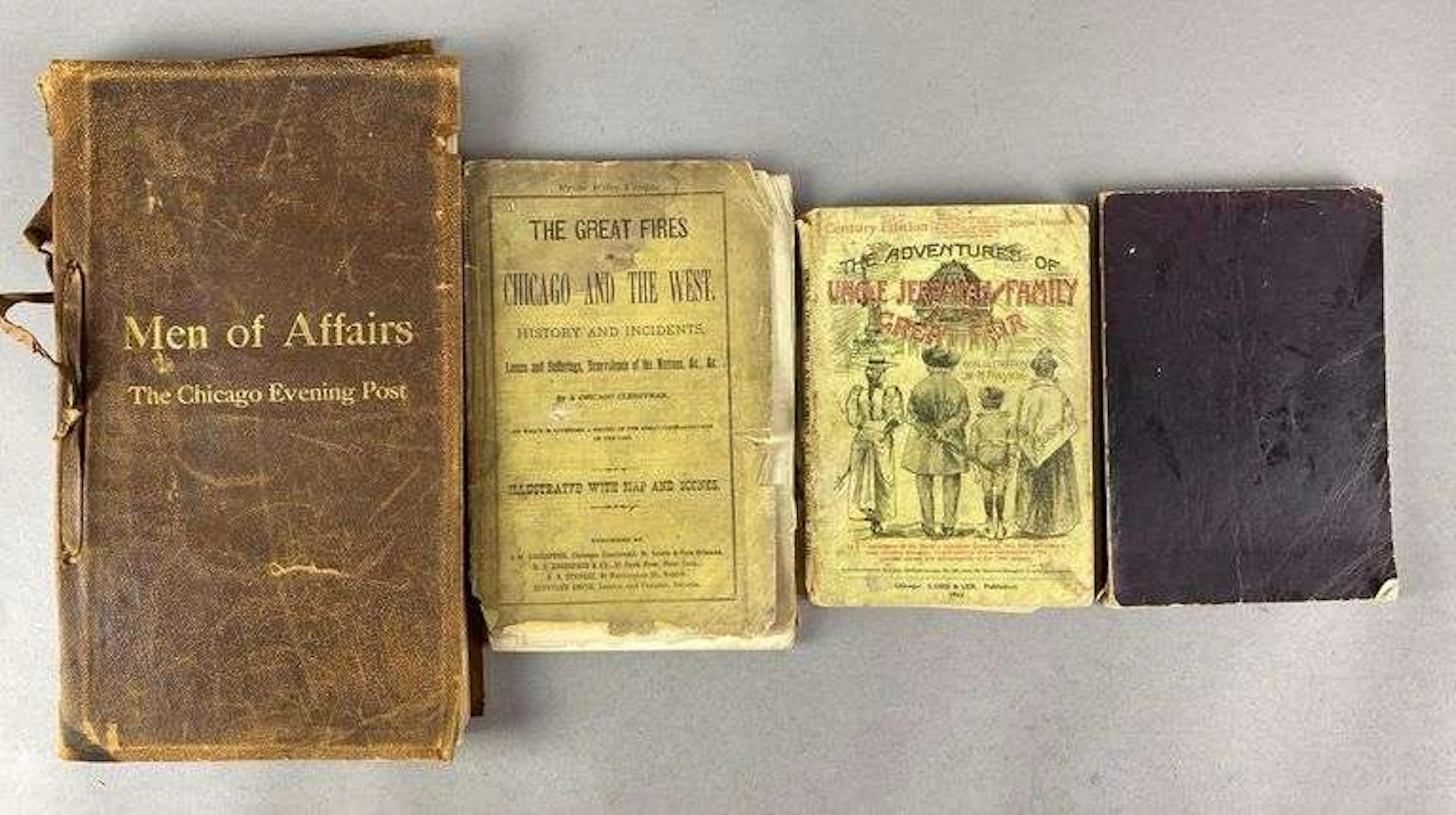 Group of 4 Antique Chicago Books