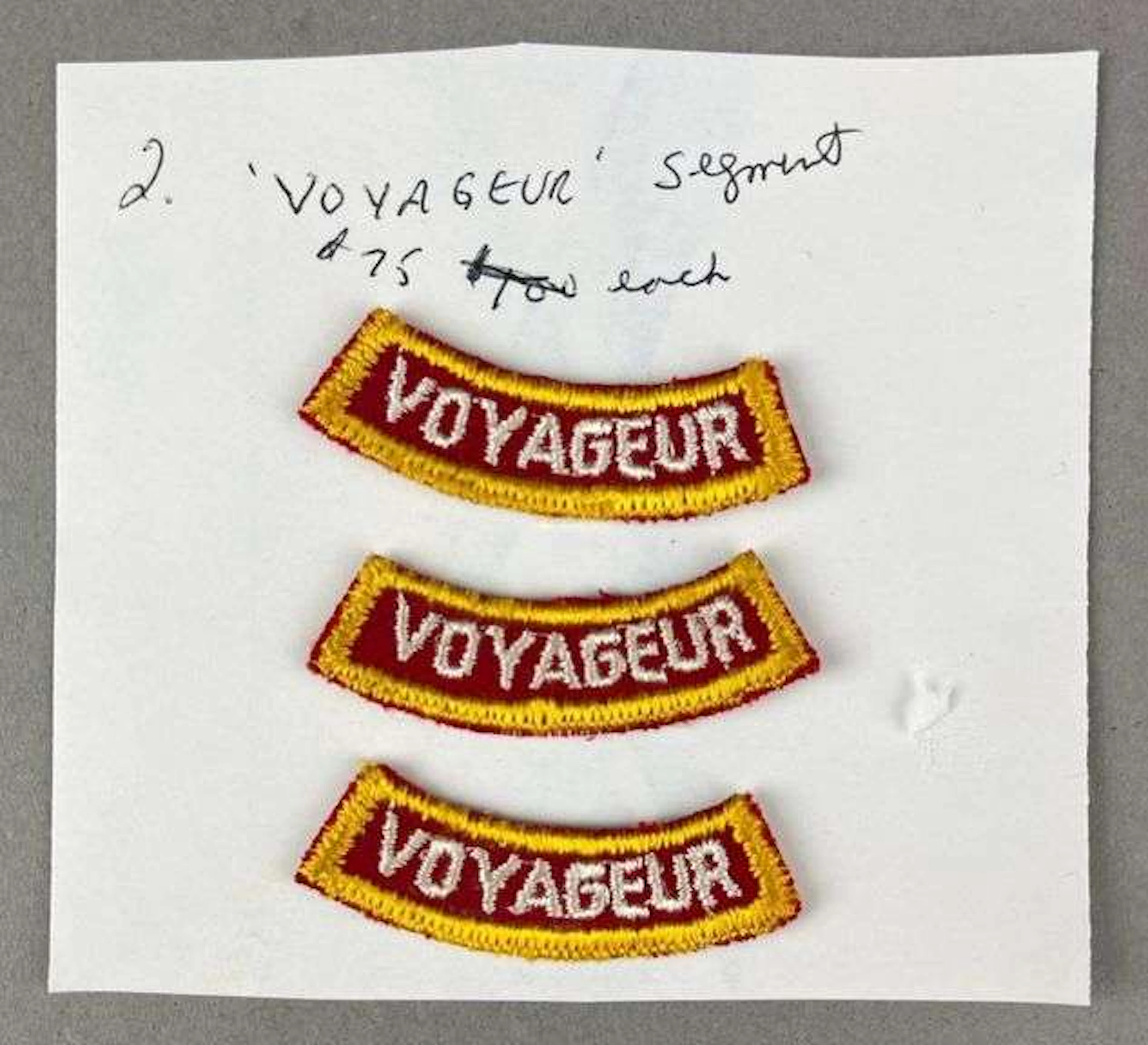 Group of 3 Boy Scouts of America Voyageur Tab Patches