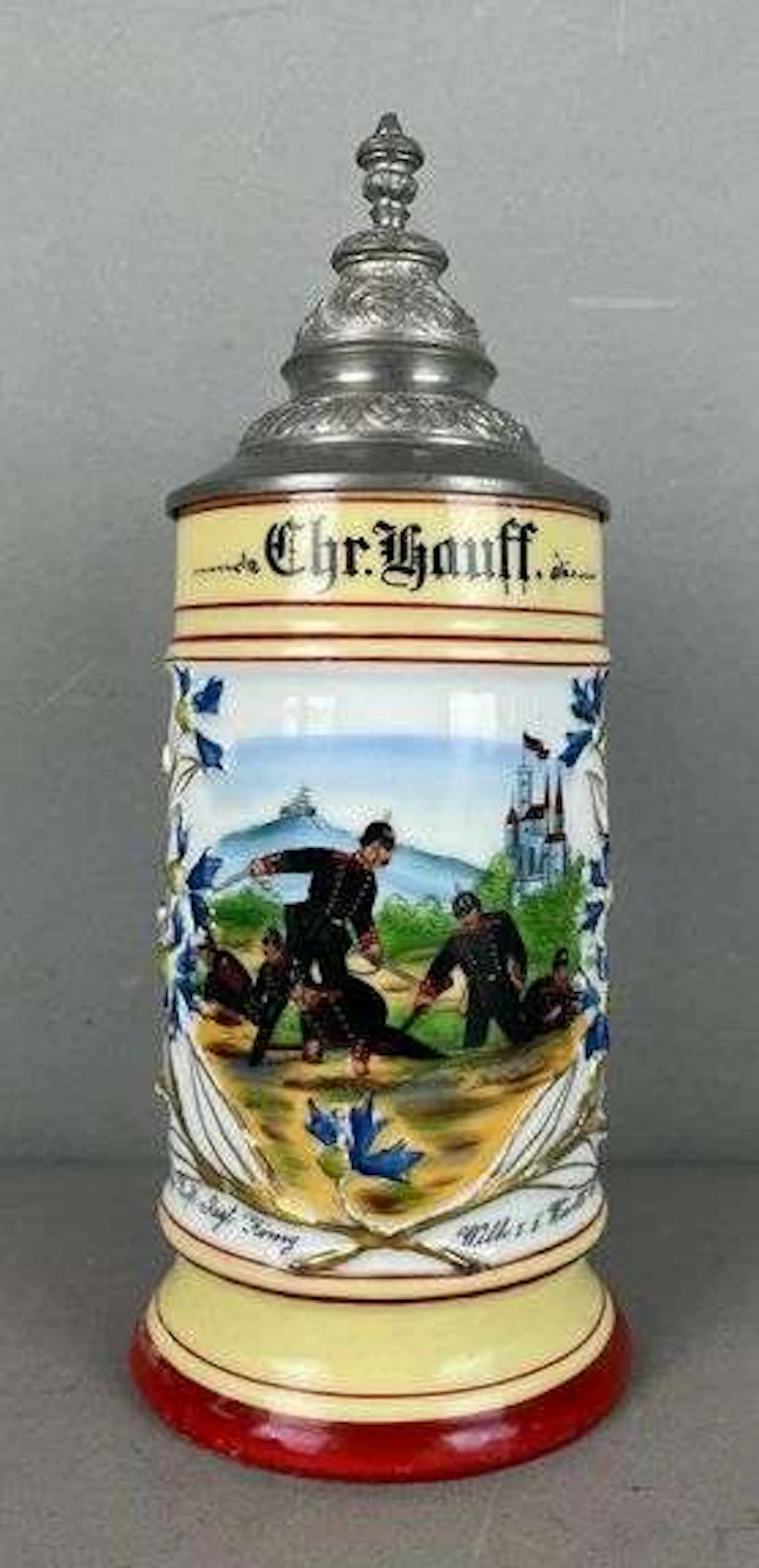 WW1 124th Wurttemberg Infantry 1/2 L Beer Stein